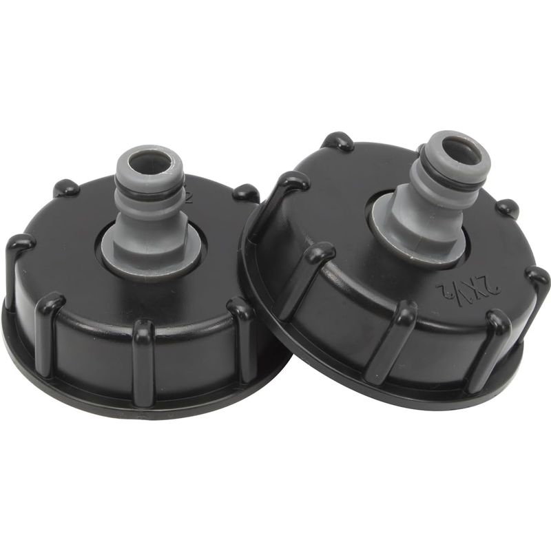 Stück S60x6 Ibc-tankverschluss, 1000-liter-tankanschluss, 1/2"-auslassdurchmesser 60 Mm Nippelanschluss Für Tankventil, 1/2"-gartenschlauchanschluss