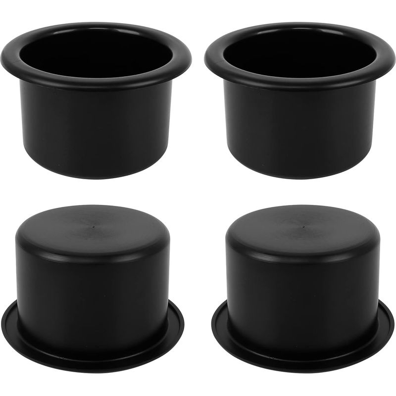 4-teiliges Becherhalter-set, Universeller Schwarzer Getränkebecherhalter Für Auto, Boot, Sofa, Marine, Wohnmobil, Yacht (innendurchmesser: 8,5 Cm)