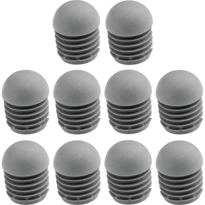 Set Mit 10 Rutschfesten Schutzkappen Für Möbelbeine, 25 Mm, Für Runde Stuhlrohre, Grau