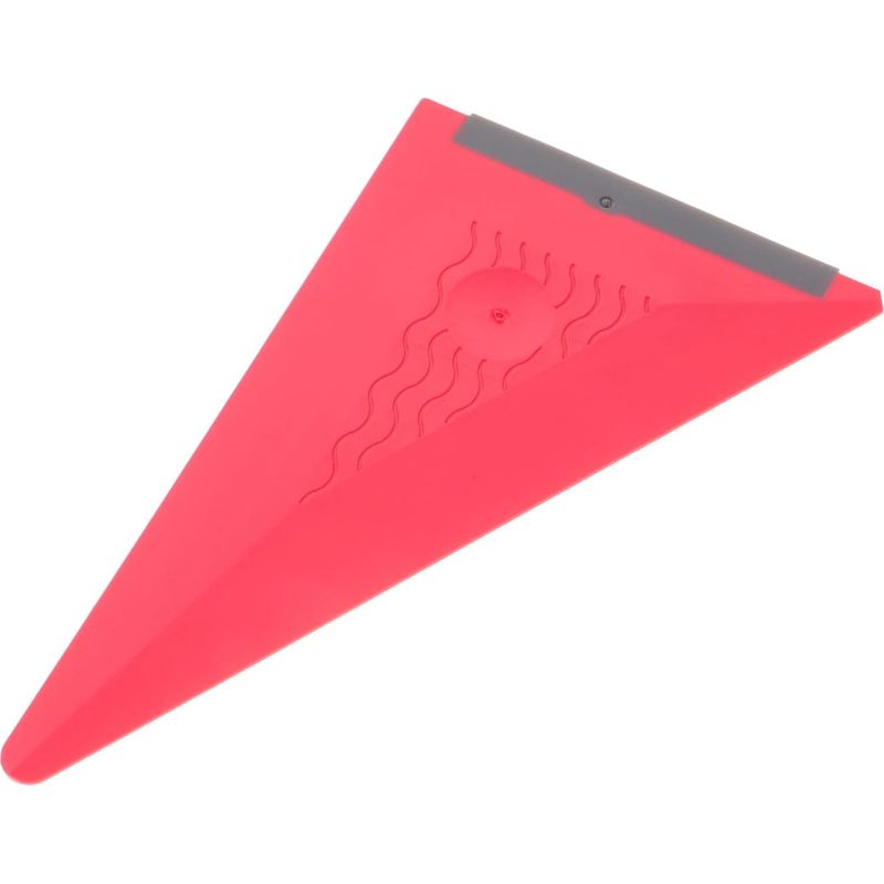Dreieckiger Auto-rakel Für Autofolien, Praktisches Werkzeug, Antibeschlag- Und Lackschutz, Klebespatel Zum Aufbringen Von Folien, Rot, Kunststoff, 14, 26,2 Cm
