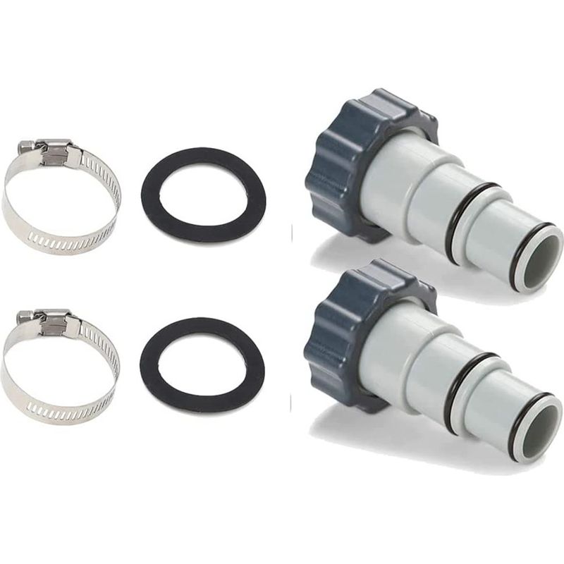 Set Mit 2 A-adaptern Für Intex A-serie Poolpumpen Mit Innengewinde – Größen 1,23 Zoll Und 1,5 Zoll – Ideal Zum Ersetzen Von Poolschläuchen