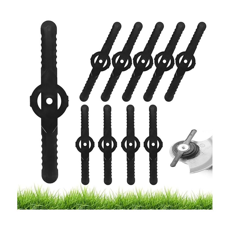 Packung Mit 60 Ersatzklingen Aus Kunststoff, 14 Cm Universal-rasentrimmerklingen, Rasentrimmerzubehör, Kunststoff-rasenmäherklingen Für Garten- Und Rasenkantenschneider