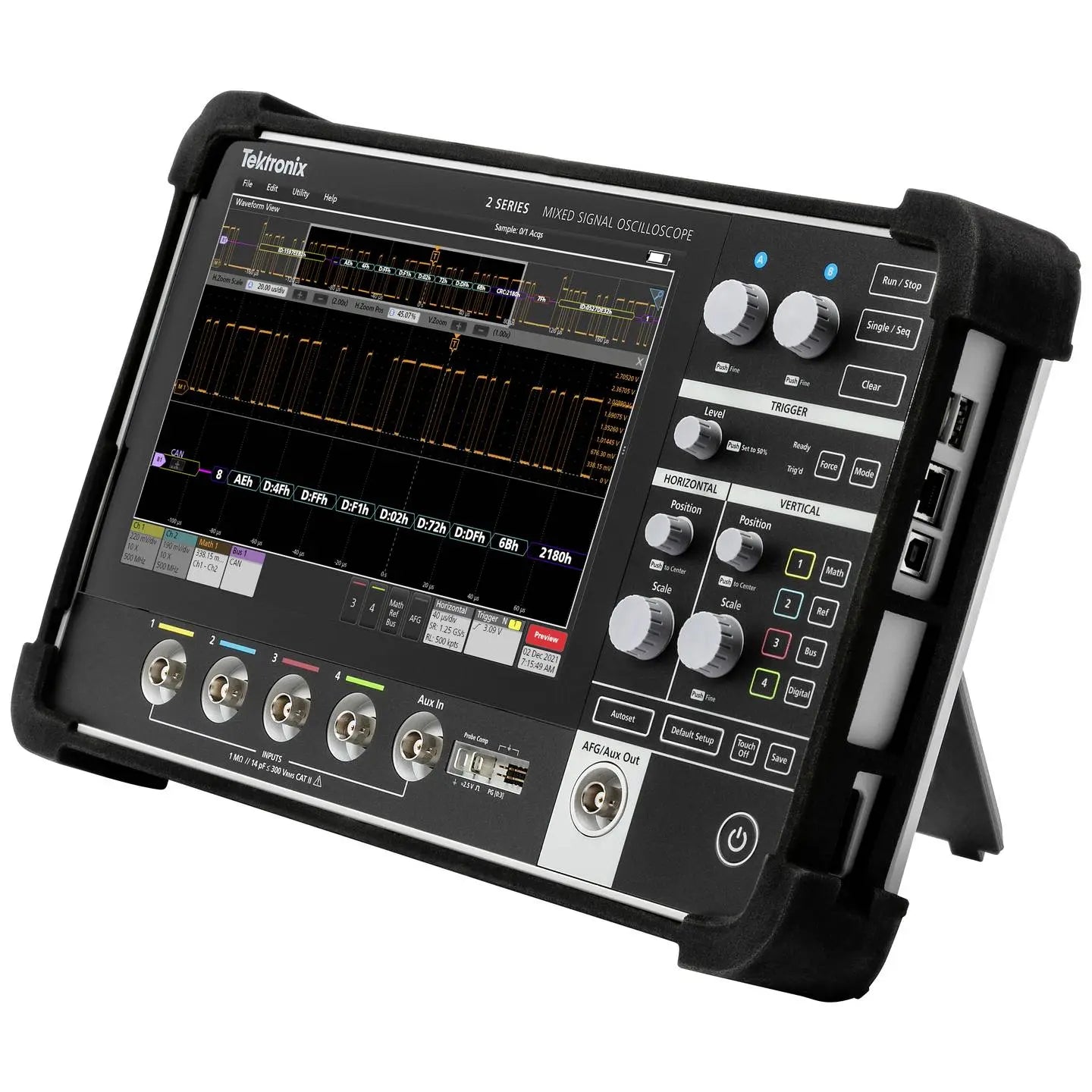 [gebraucht] B-ware Tektronix Oszilloskop Messgerät Mso22 2 Bw70 Digitalgerät Touchscreen 2 Eingänge