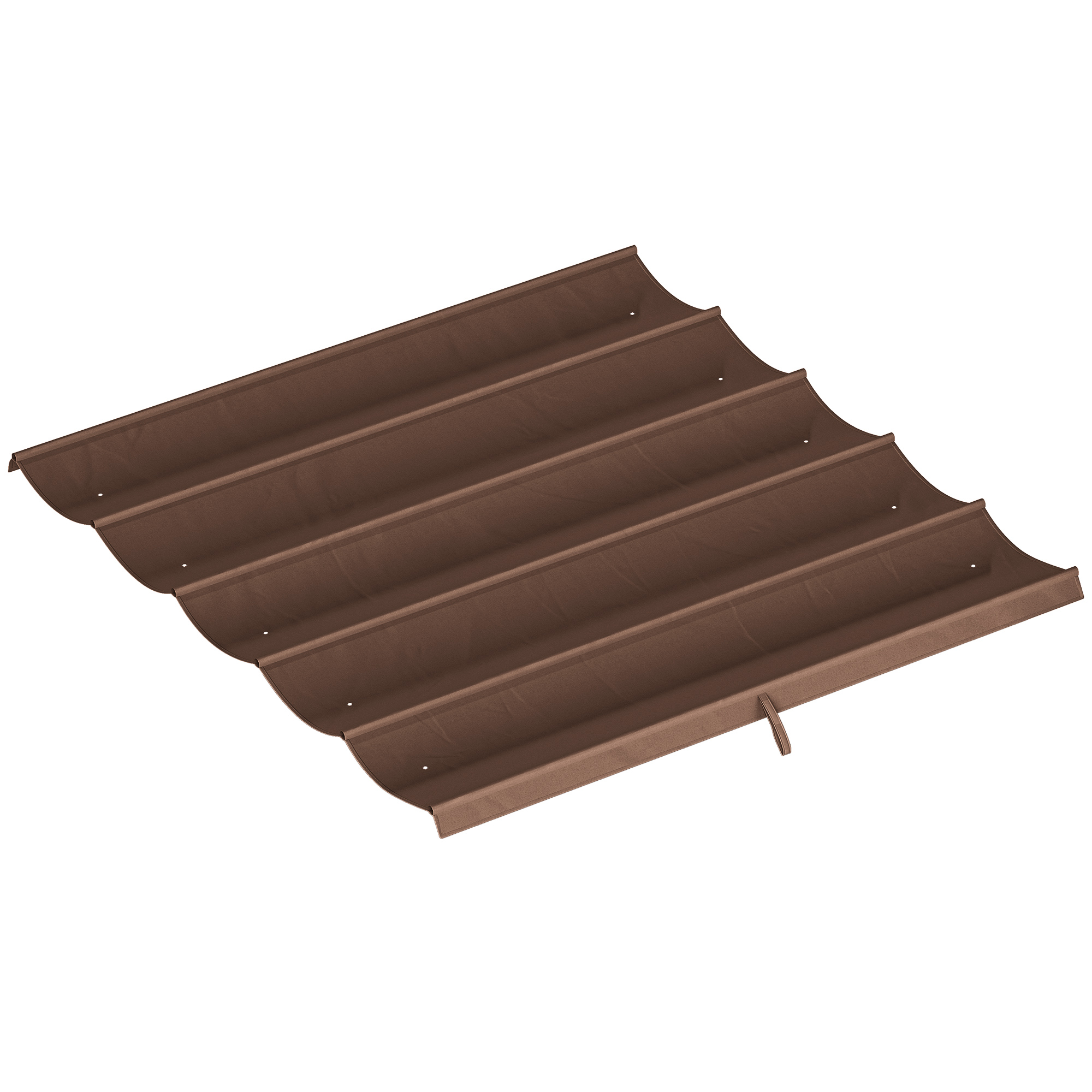 Pergola Ersatzdach 3 X 3 M, Dachplane Für Schiebedach Pergola, Nur Stoffbezug 250 X 255 Cm, Kaffee