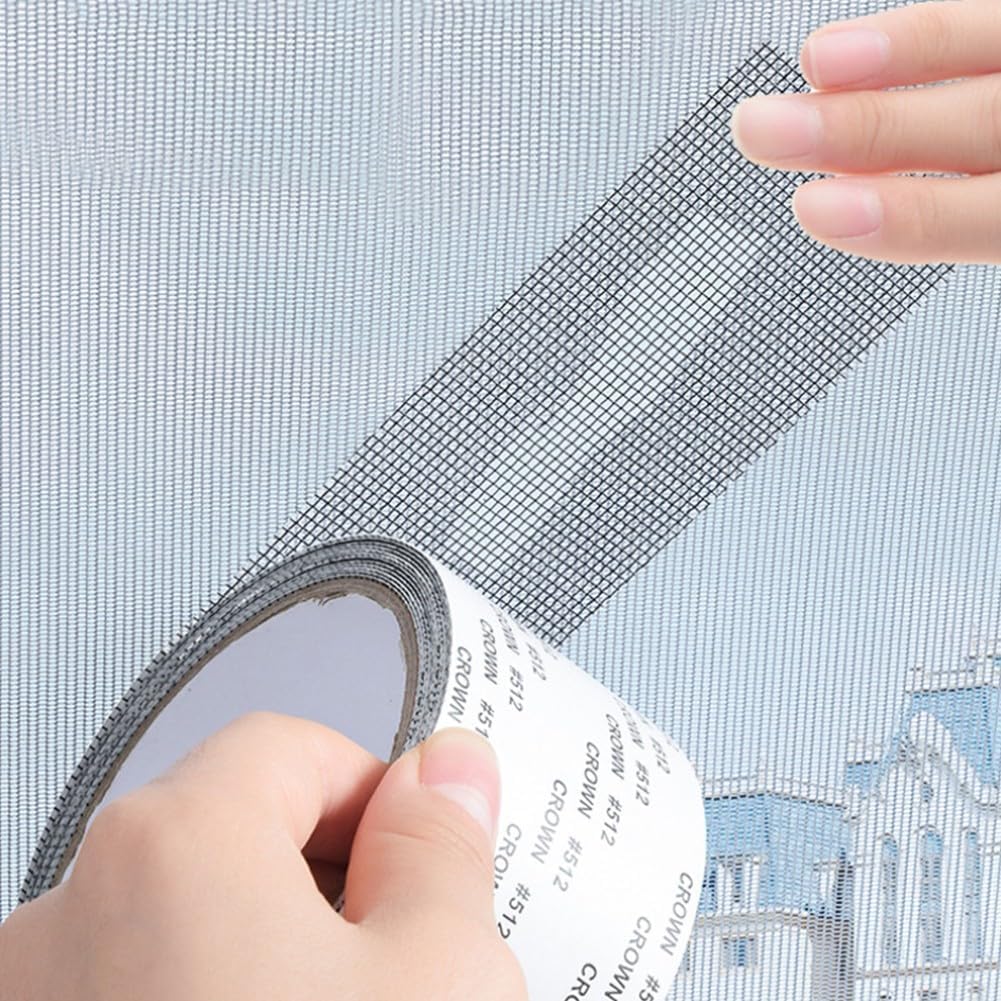 Flügelnetz-klebeband, 2 M, Einfach Zu Verwenden Für Bildschirmreparaturen, Zeltgeflecht (schwarz)