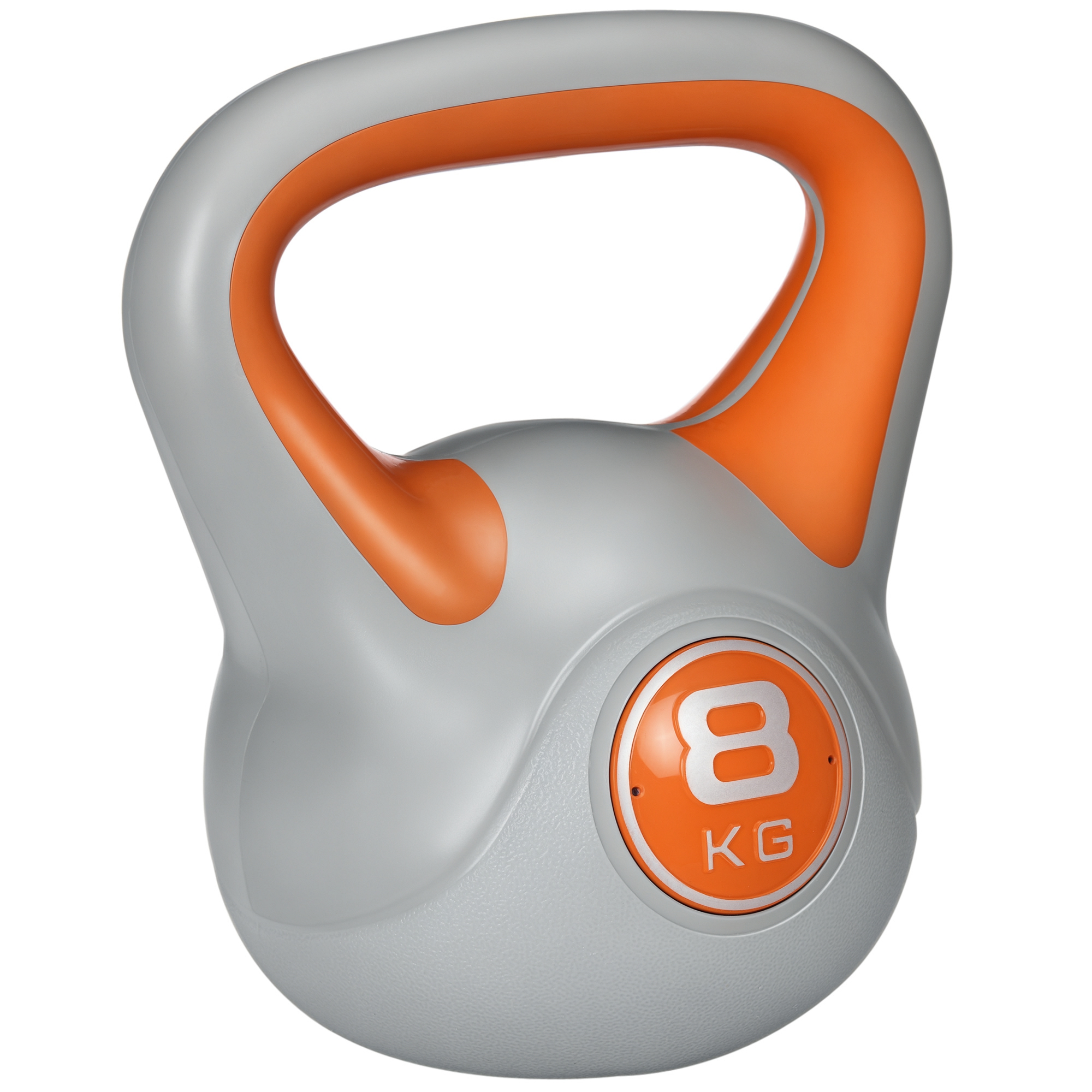 Kettlebell 8 Kg Kugelhantel Mit Ergonomischem Griff Krafttraining Fitness Hantel 20 X 14 X 24 Cm Orange