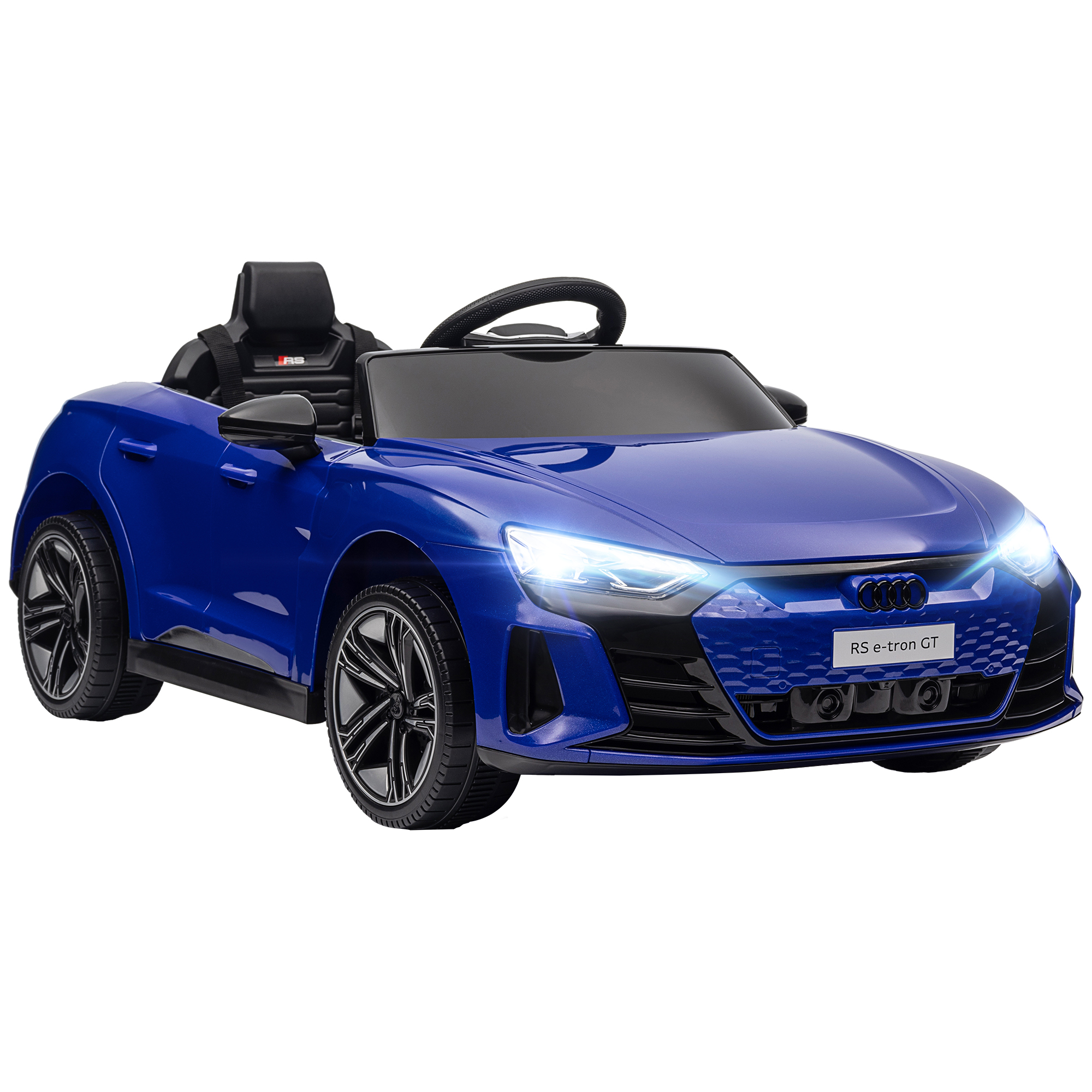 Kinder Elektroauto 12v Audi Rs E-tron Gt Mit Eltern-fernbedienung Sound- Und Lichteffekten Blau