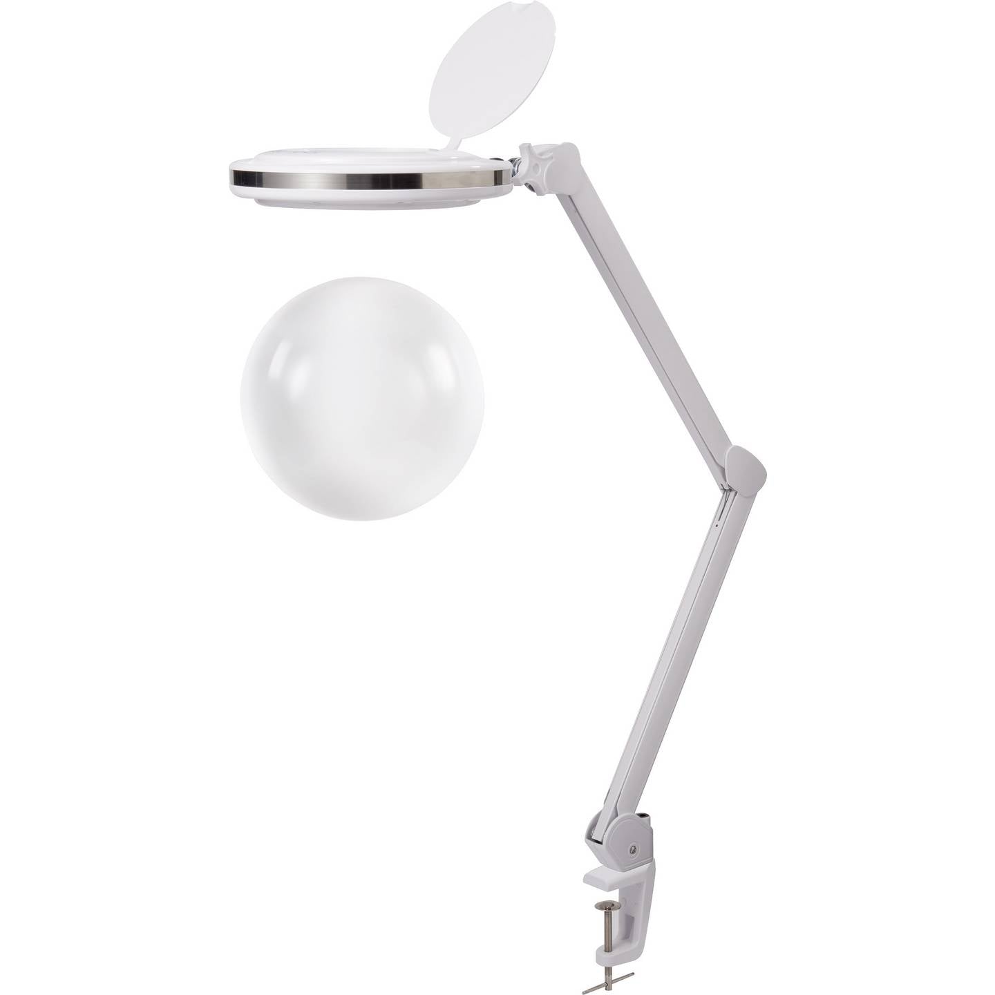 [neuwertig] B-ware Toolcraft Lupenleuchte 127mm 1.75x Led Dimmbar Tischklemme Ersatzlinse 820lm