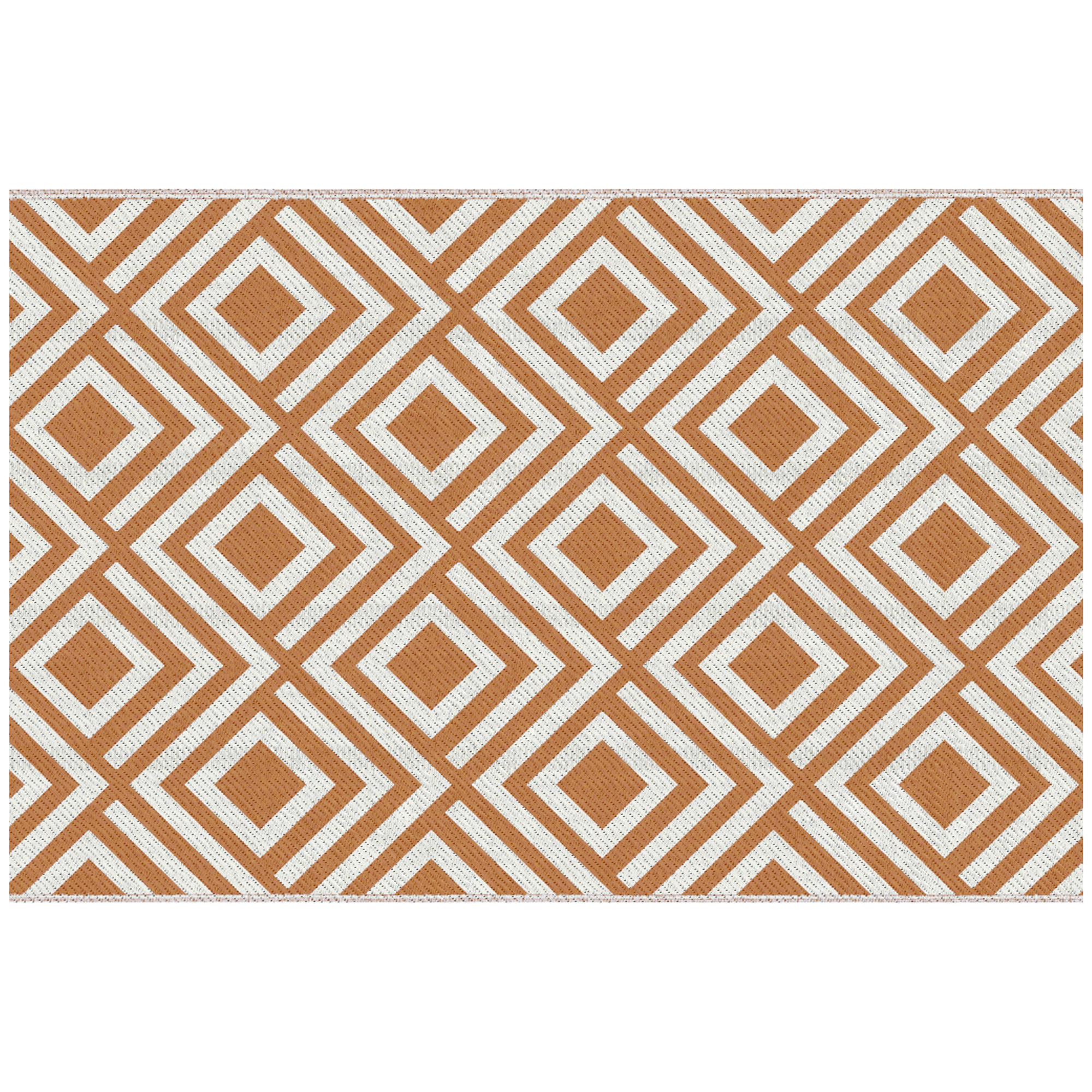 Wendbarer Outdoor-teppich 182 X 274 Cm, Wasserdicht, Aus Kunststoff, Für Terrasse, Patio, Camping Oder Strand, Rot Und Weiß.