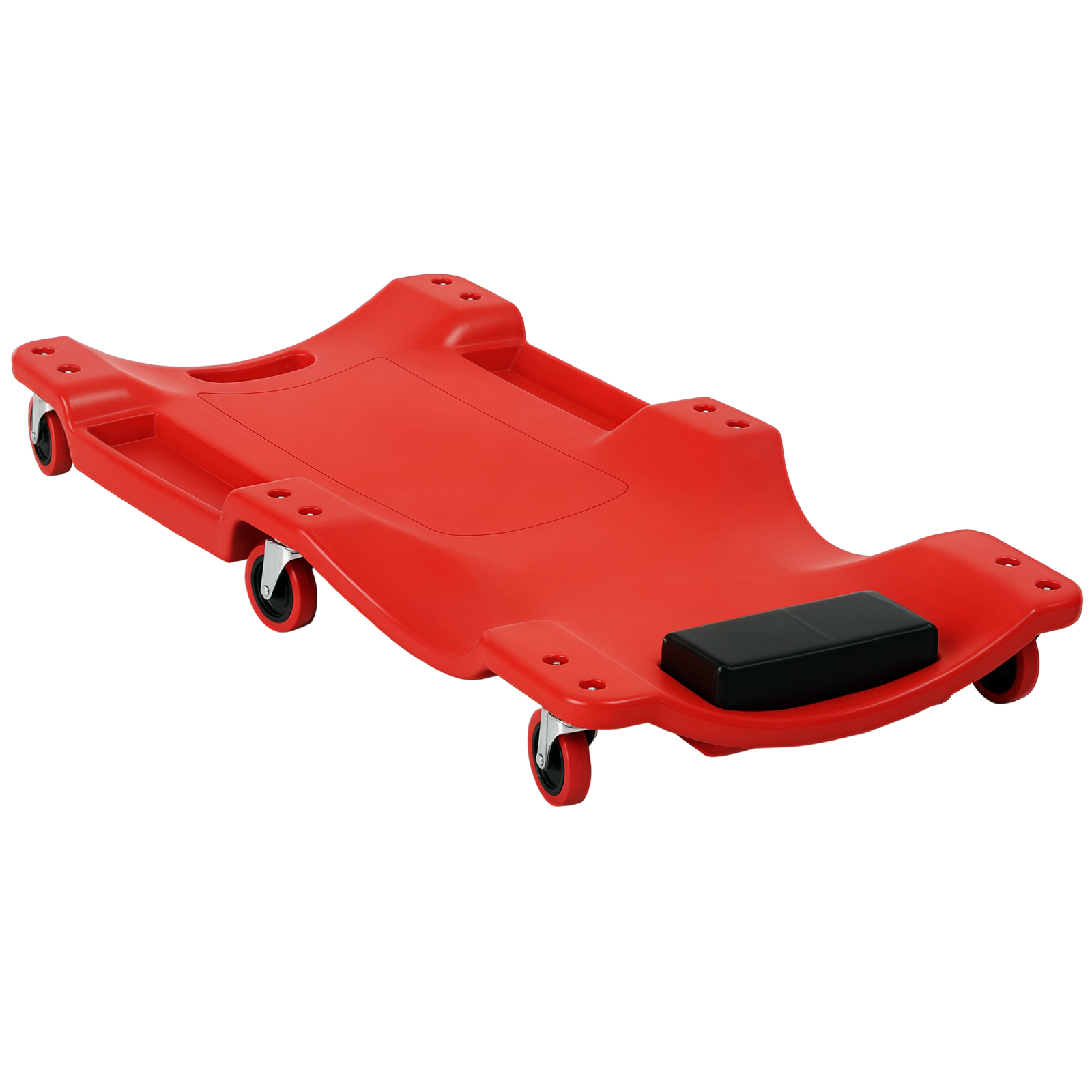 Montagewagen, Kopfstütze, Werkzeughalter, Ölbeständig, Bis 120 Kg, 100 X 48 X 12 Cm, Rot