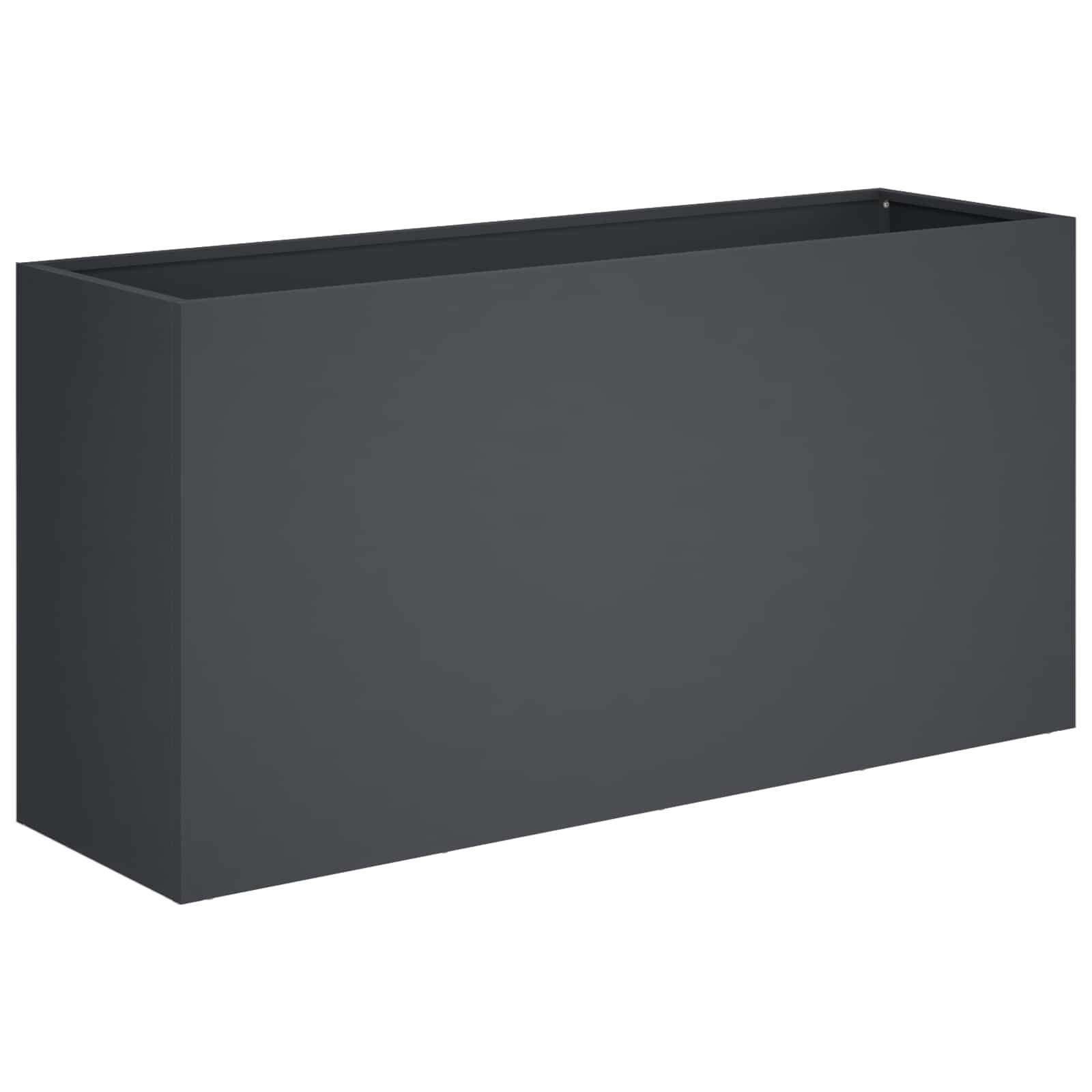 Garten-pflanzgefäß Anthrazit 100 X 30 X 50 Cm Vidaxl
