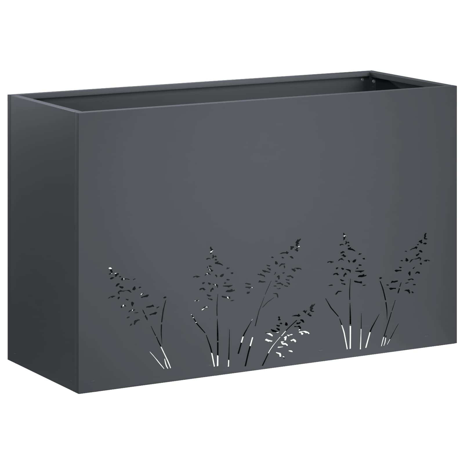 Garten-pflanzgefäß Anthrazit 80 X 30 X 49 Cm Vidaxl
