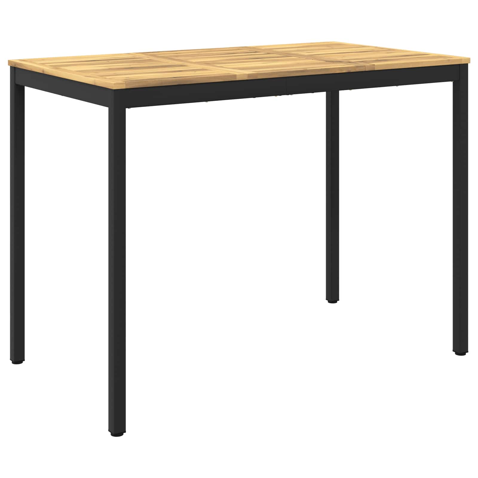 Gartenbar-tisch Weiß Und Schwarz 141 X 80,5 X 105 Cm Vidaxl