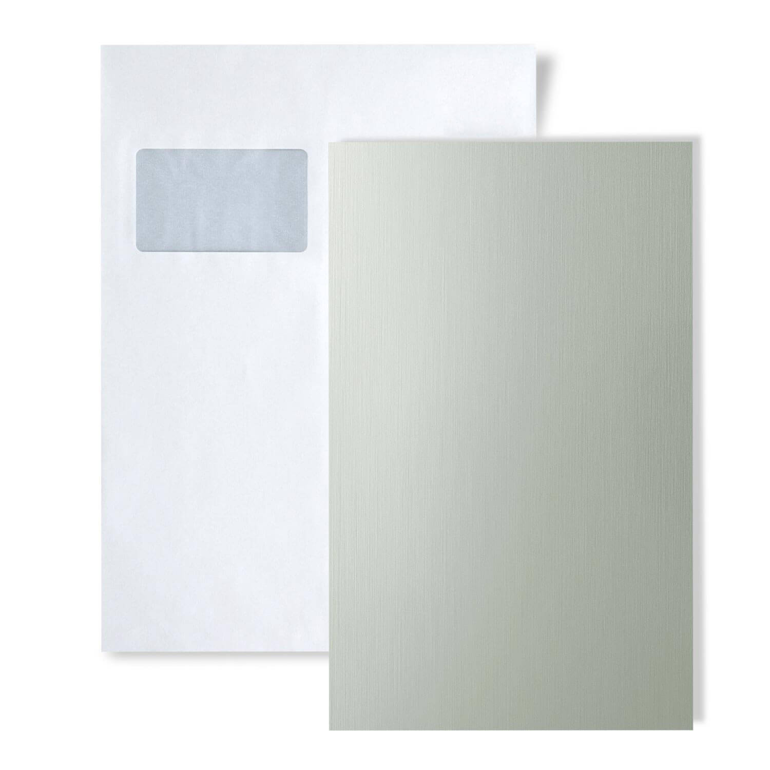 1 Musterstück S-30468 Wallface Green Steel Brushed Ar Deco Collection Wandpaneel Muster In Ca. Din A5 Größe
