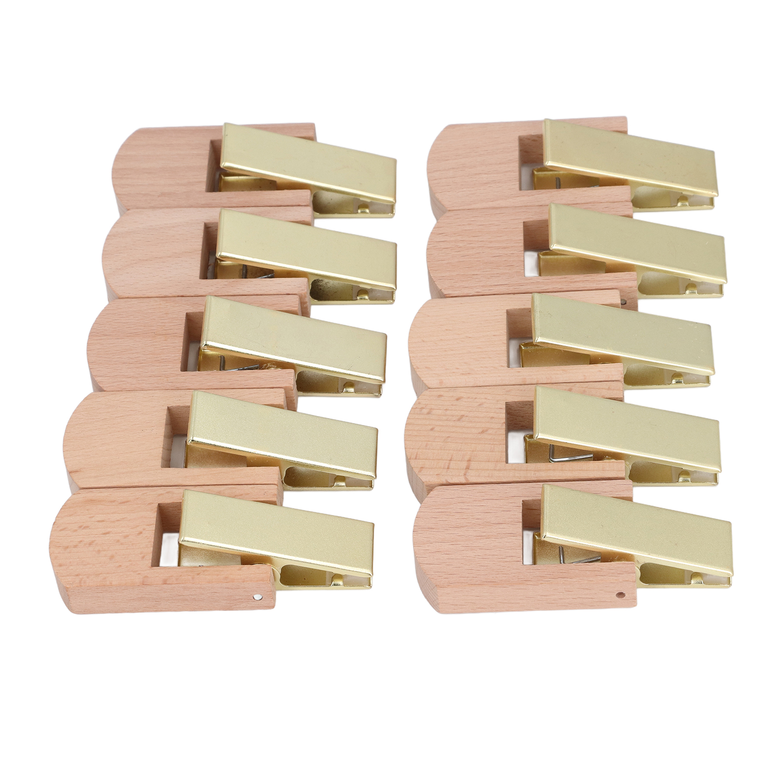 10 Cm Metall-hängeclip Mit Holzclip, Um 360 Grad Drehbarer Haken Für Kleidung, Für Kleiderschrank, Büro, Werkstatt.