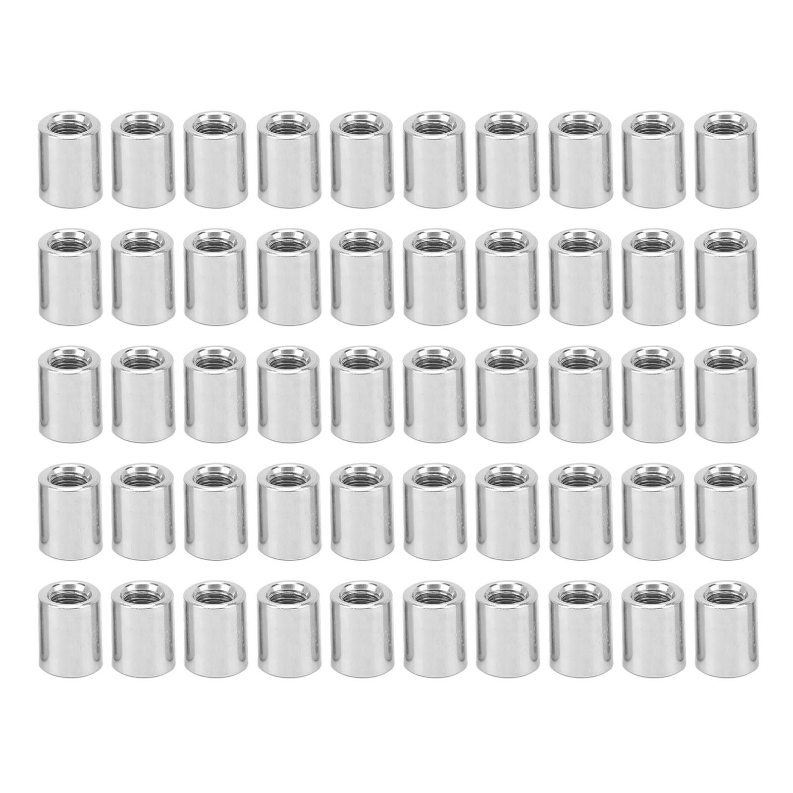 Rundverbindermutternsatz M5 X 0,8 8 L10mm, Rostfreies Innengewinde-verbindungsset Für Rohrleitungen, 50 Stück.