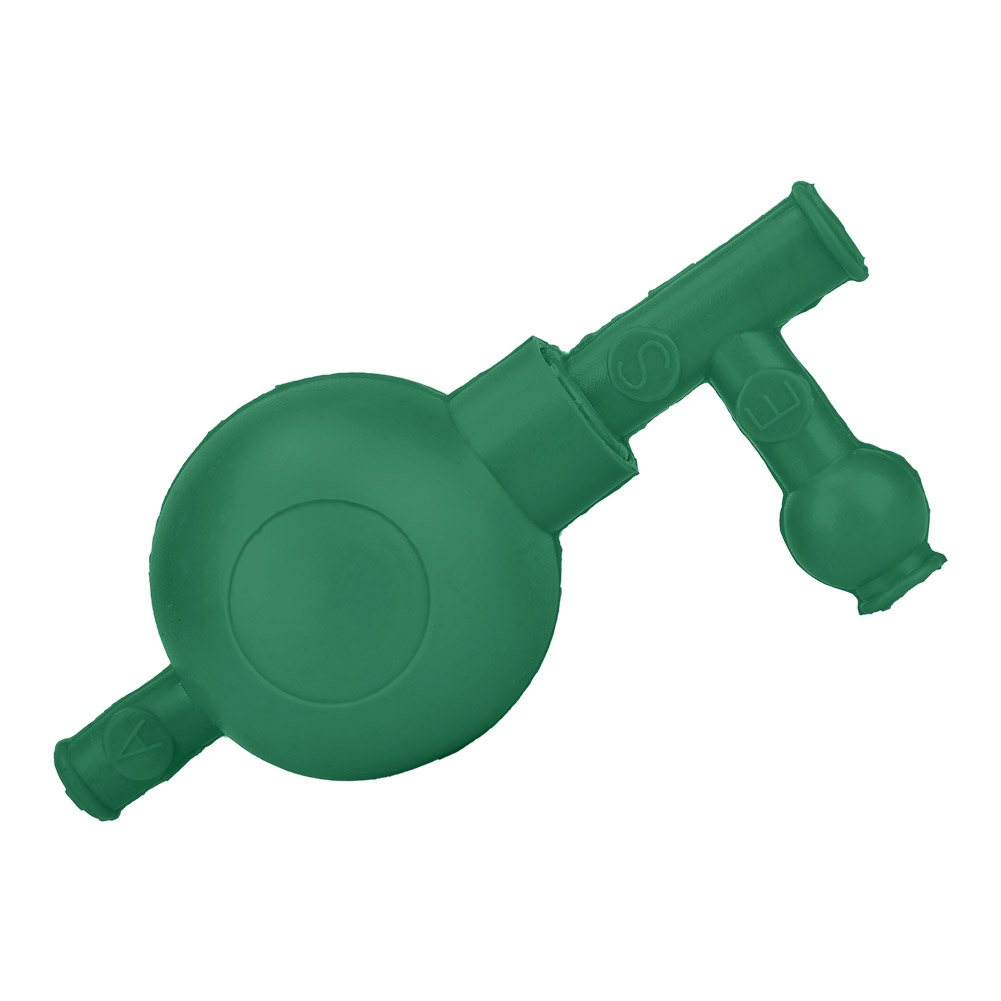 Labor-gummisaugballon, Sichere Druck-quantifizierungspipettenfüllung Mit 3 Ventilen (grün).