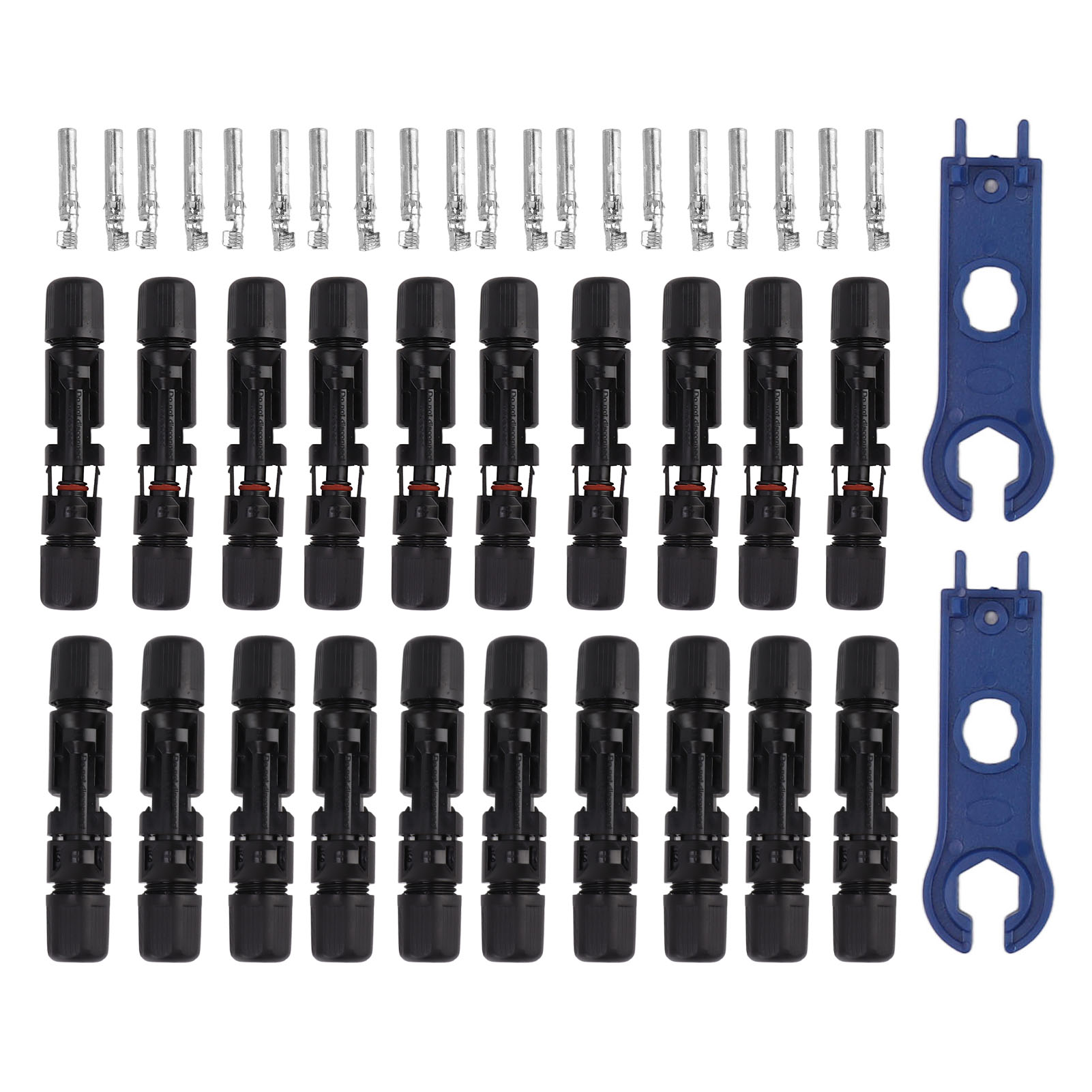 Solarstecker Mit 10 Paar Steckern Und Buchsen, Wasserdichtes, Flammhemmendes Panelkabel.