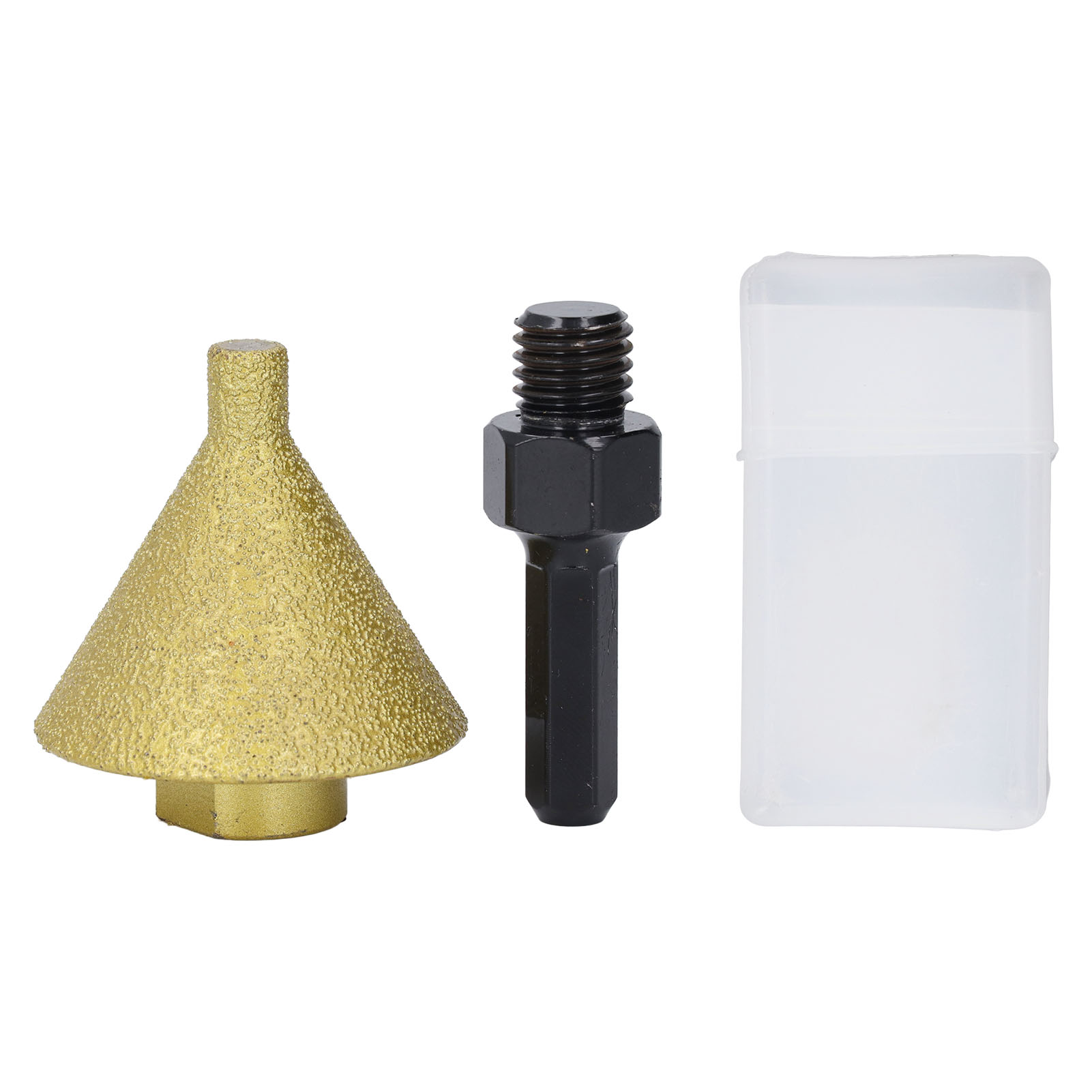 Diamant-fasenfräser Mit 50 Mm Durchmesser, Winkelschleifer Mit Körnung 50 Und M14-adapterstange Für Quarzstein- Und Marmorfliesen.