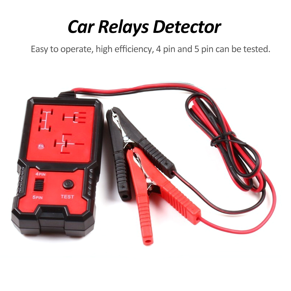 Kfz-relaisprüfer, Kfz-relaisdetektor, Kfz-fehleranalysator 12v 24v, 4-polig 5-polig.