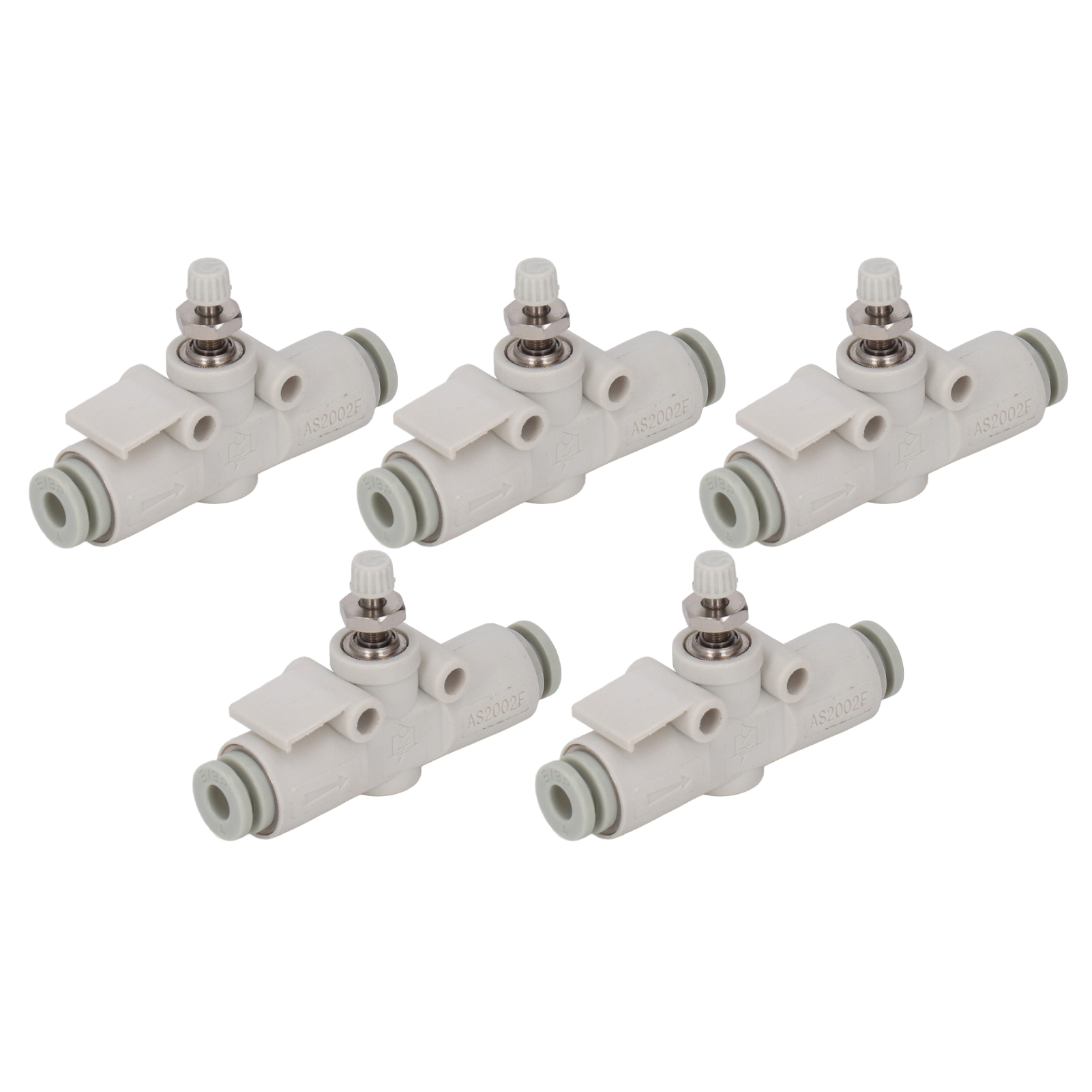 Pneumatische Pvc-reglerarmaturen, Gerades Beschleunigerventil, 5 Stück Für Schläuche Mit 4 Mm Durchmesser.