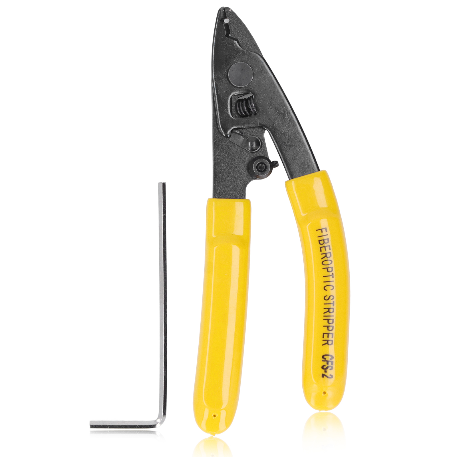 Glasfaser-abisolierzange Aus Legiertem Stahl, Automatische Rückstellung, Arbeitssparend, 2-port-drahtschneider Zum Abisolieren.