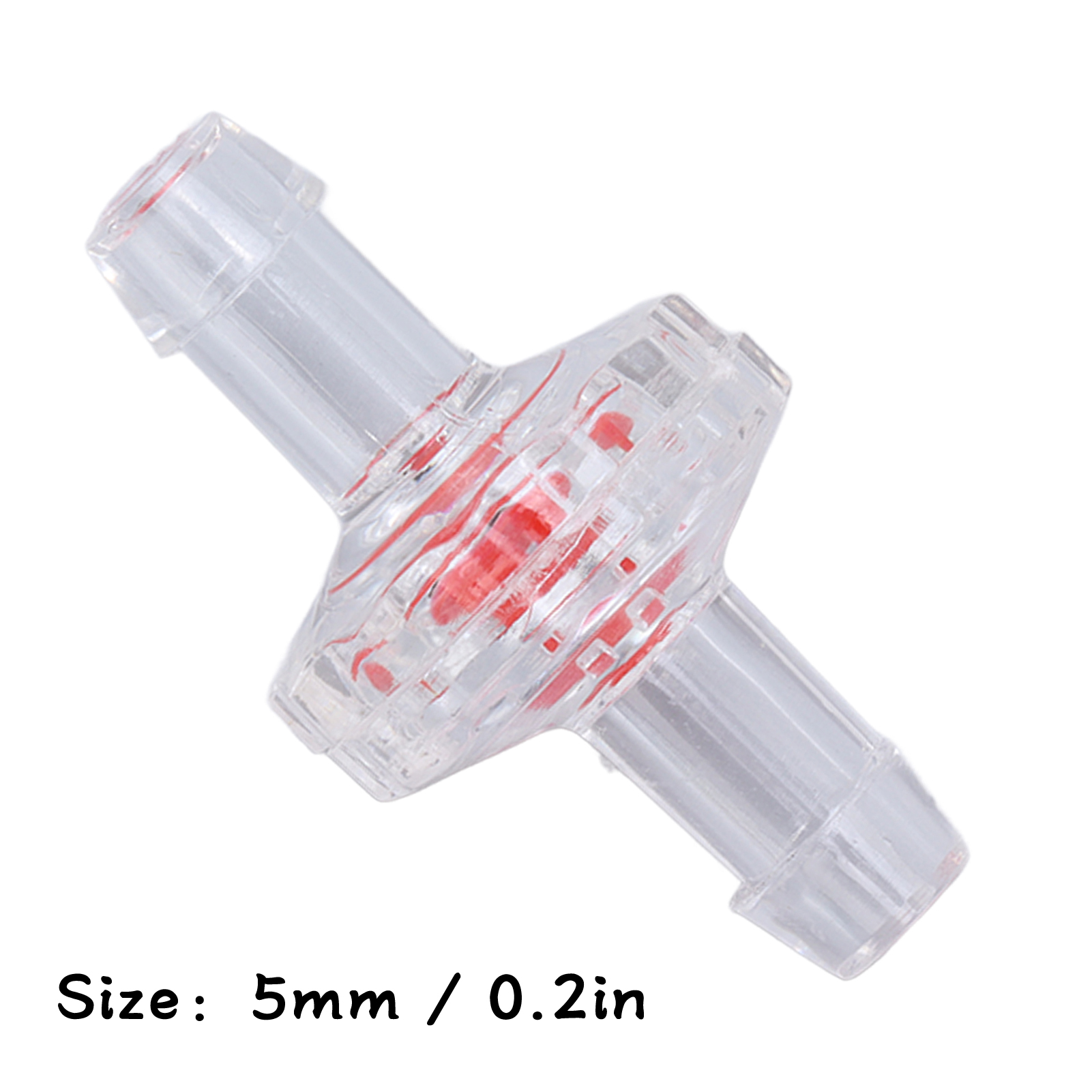 1/2-rückschlagventil, Pp-kunststoffrohr, Wasserstoppmembran, Lufteinlassstutzen, 5 Mm Transparent, 10 Stück.