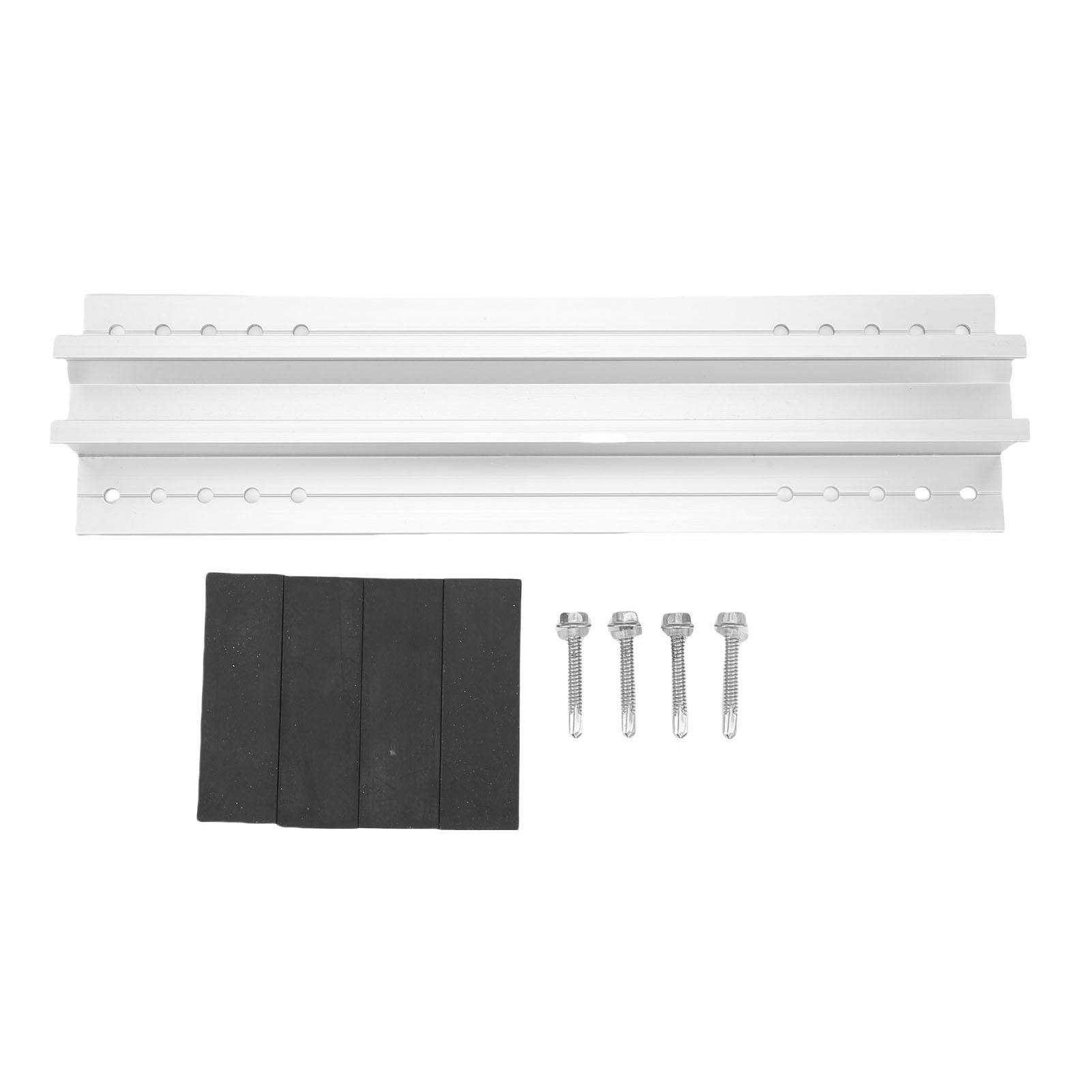 Montageschiene Für Solarpaneele Auf Wohnmobildächern, 300 Mm Hochfeste Aluminiumlegierungshalterung Für Schuppen, Garagen, Terrassen.