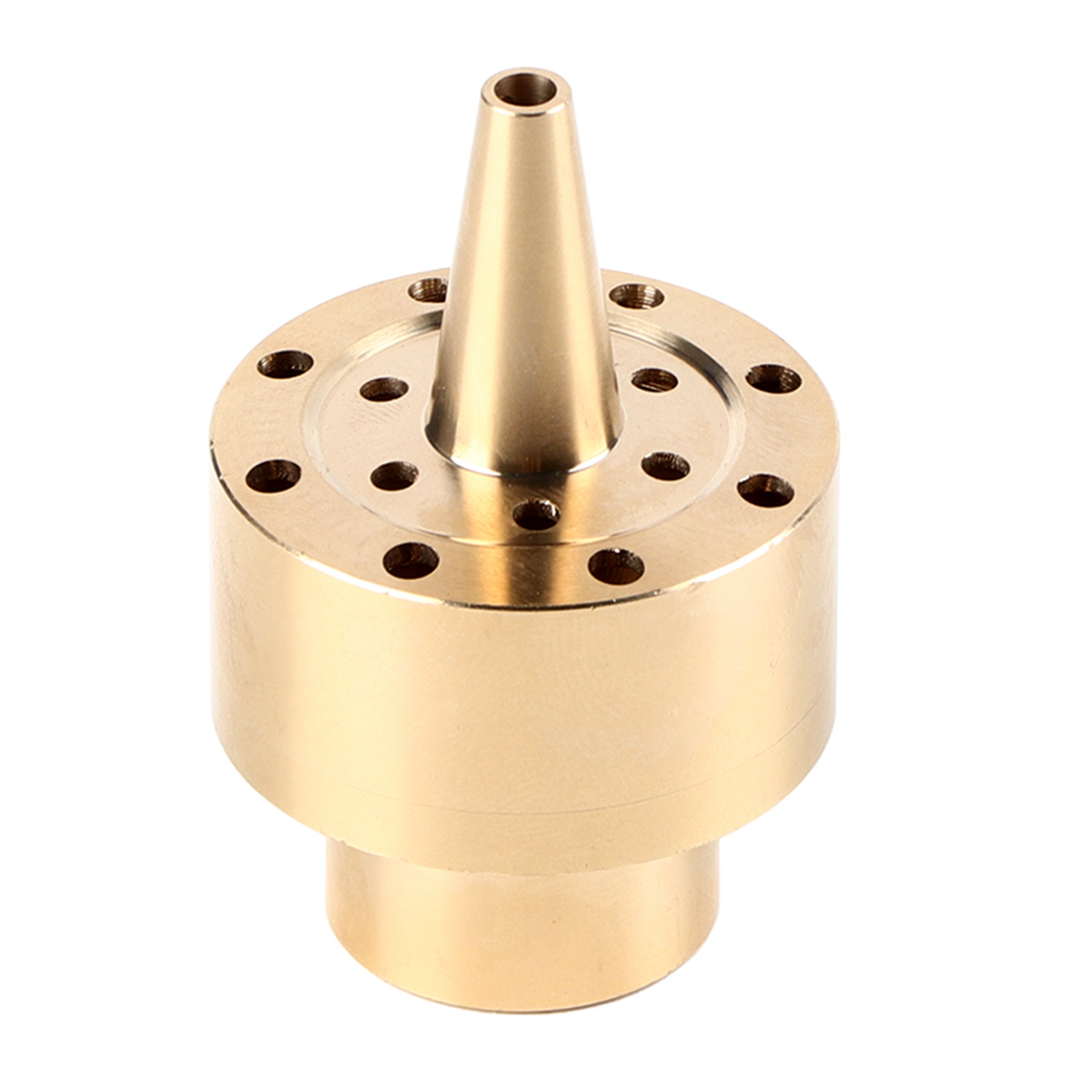 Goldene Messingsäule Gartenteichbrunnen Wasserdüse Sprinkler Sprühkopf (1/2").