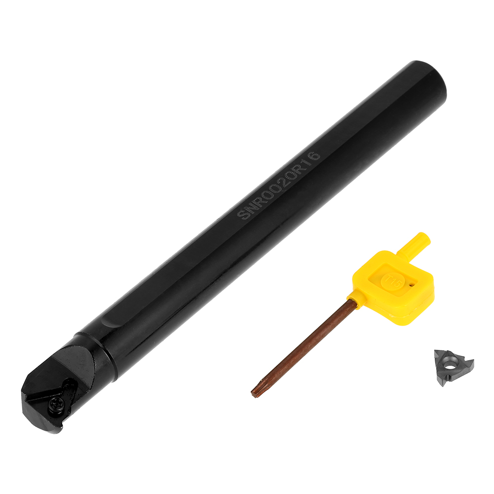 Snr0020r16 20mm × 200mm Innengewinde-drehwerkzeughalter Einsatz 16ir Ag60 + Schlüssel.