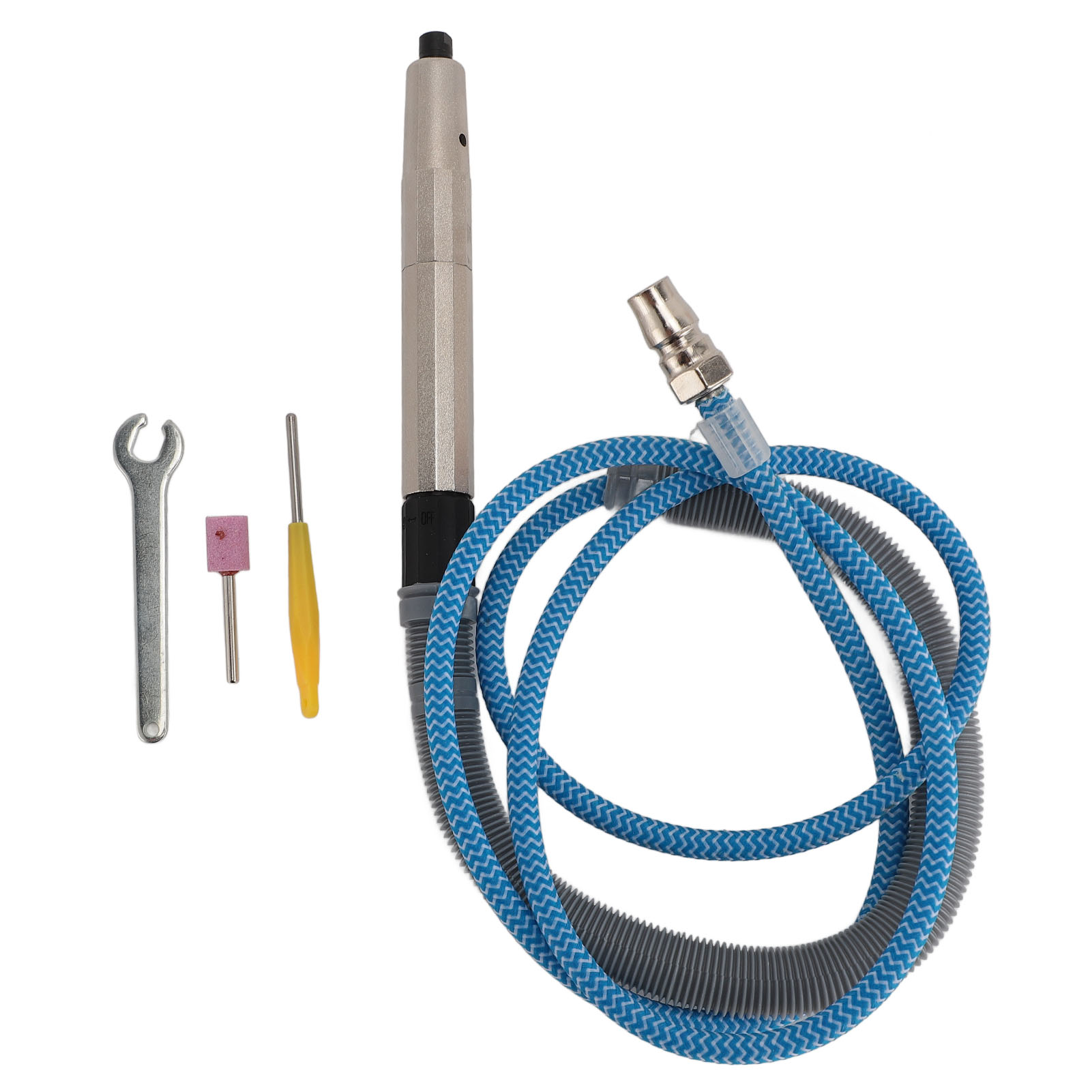 Pneumatischer Gravierstift Mit M3 Npt1/4 Zoll Spannfutter, 65000 U/min Schlauchanschluss, Gravierset Für Druckluftschleifer.