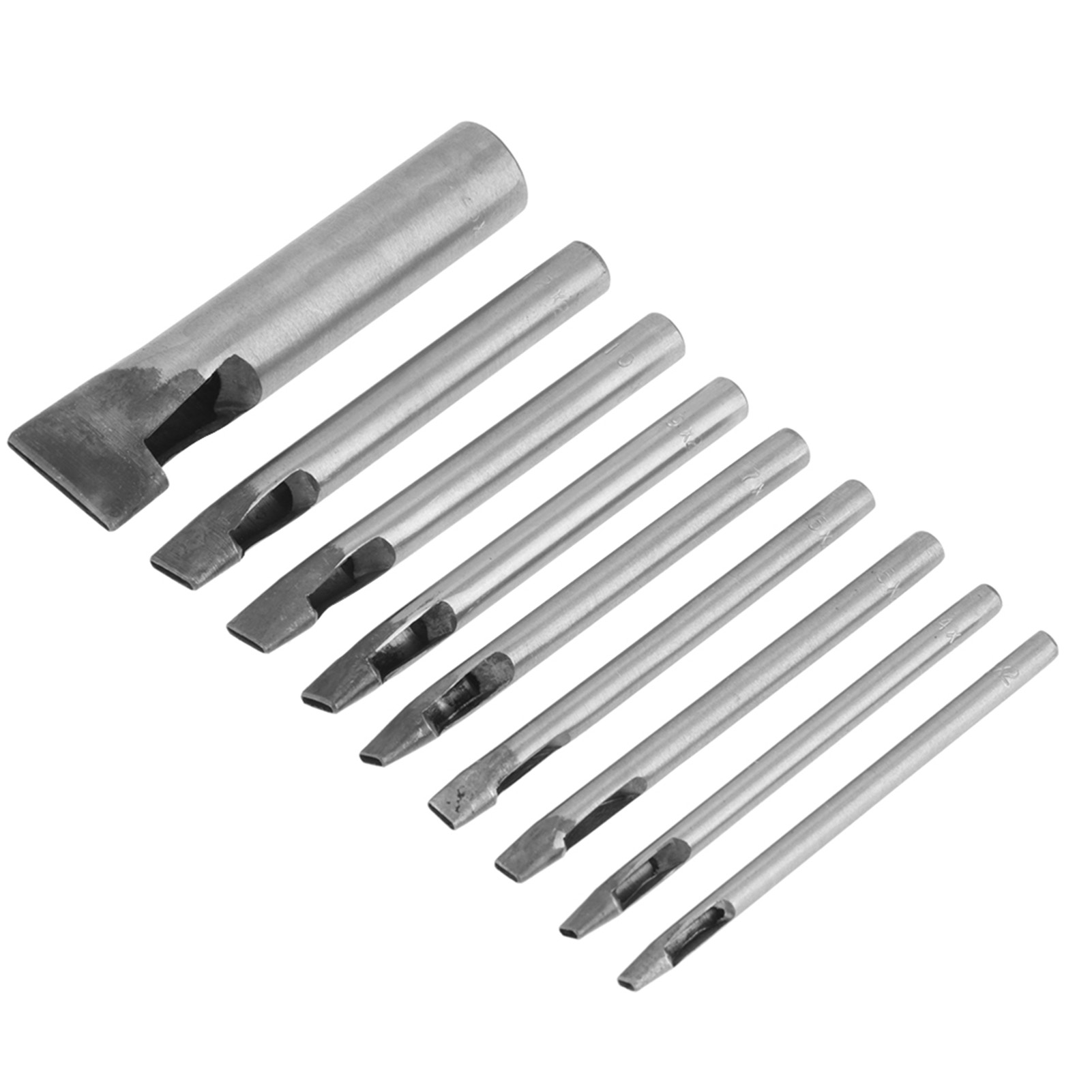 Lederlochschneider, 9-teiliger Flachbodenstanzer Für Diy-schuhe.