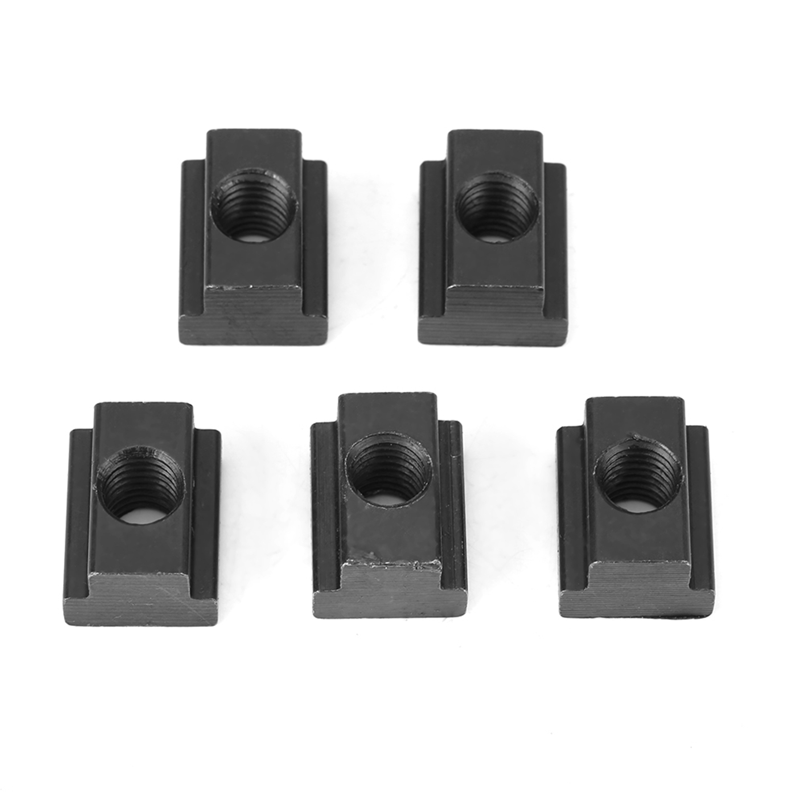 5 Stück T-nutmuttern, Schwarz Oxidiert, Gewinde M10, Geeignet Für Nuten In Werkzeugmaschinentischen (m10).