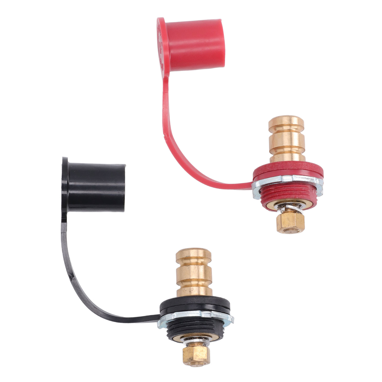Batterieladeanschluss-set, 20-mm-bolzenkappe, Für Auto, Wohnmobil, Lkw, Zum Laden Der Batterie, Starthilfekabel, Schwarz, Rot.