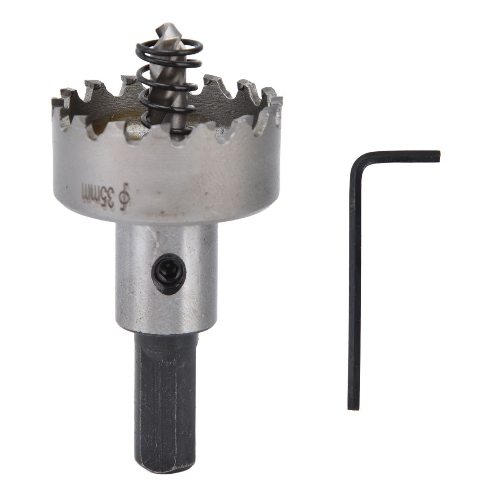 Hartmetall-lochsägensatz, Für Edelstahl, Aluminium, Dreieckiger, Rutschfester Schaft, 35 Mm, 16 Zähne.