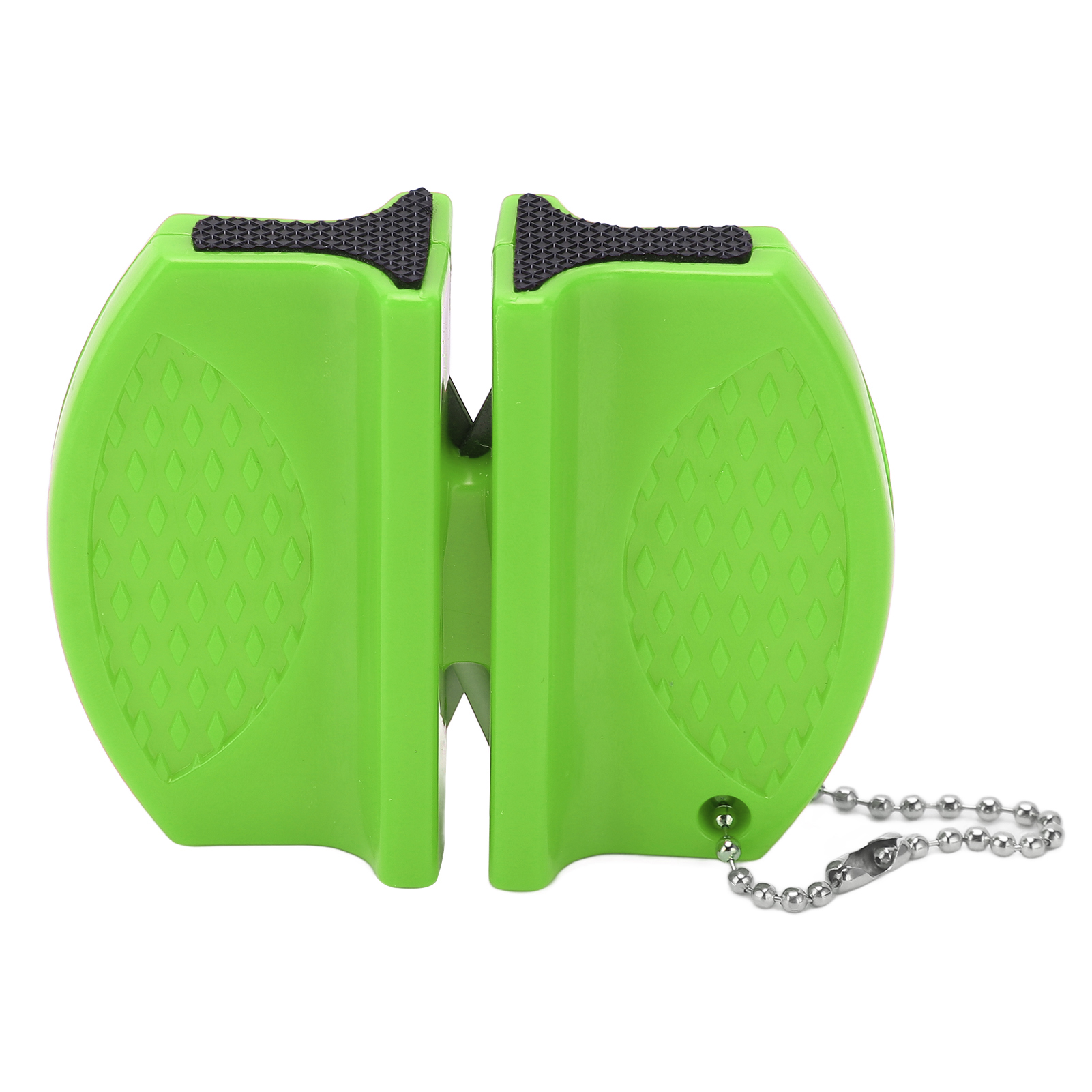 Mini-messerschärfer Für Unterwegs, Multifunktionale Doppelseitige Tasche Für Den Outdoor-einsatz, Grün.
