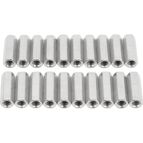 Gewindestangenverbinder Aus Edelstahl, M5x0,8 L25mm Sechskant-kupplungsmutter, Rost- Und Korrosionsbeständig, 20 Stück