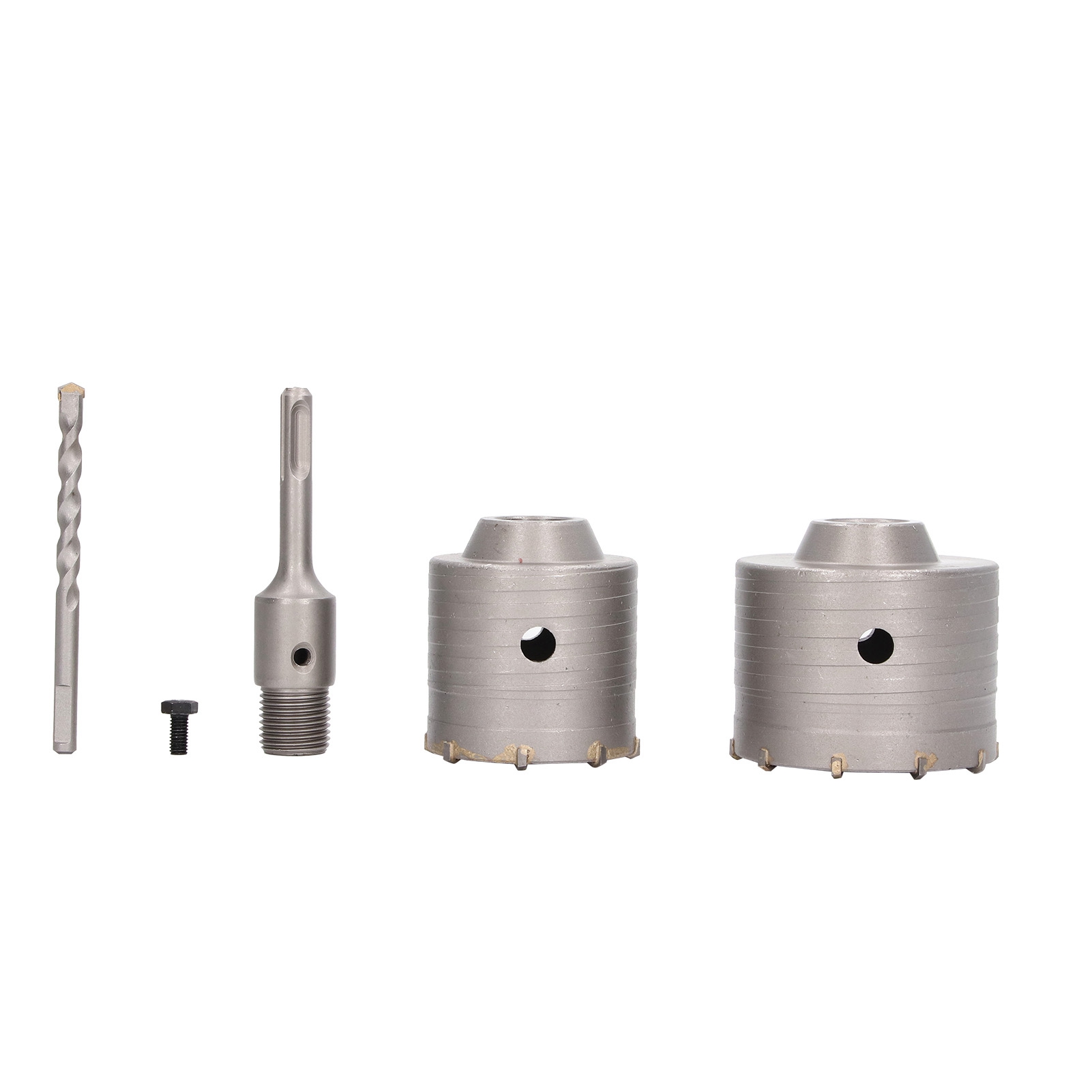 5-teiliges Betonlochsägen-set, 45, Stahl, Yg8-legierung, Wandbohrer-set Für Mauerwerk, Steine, Ziegel.