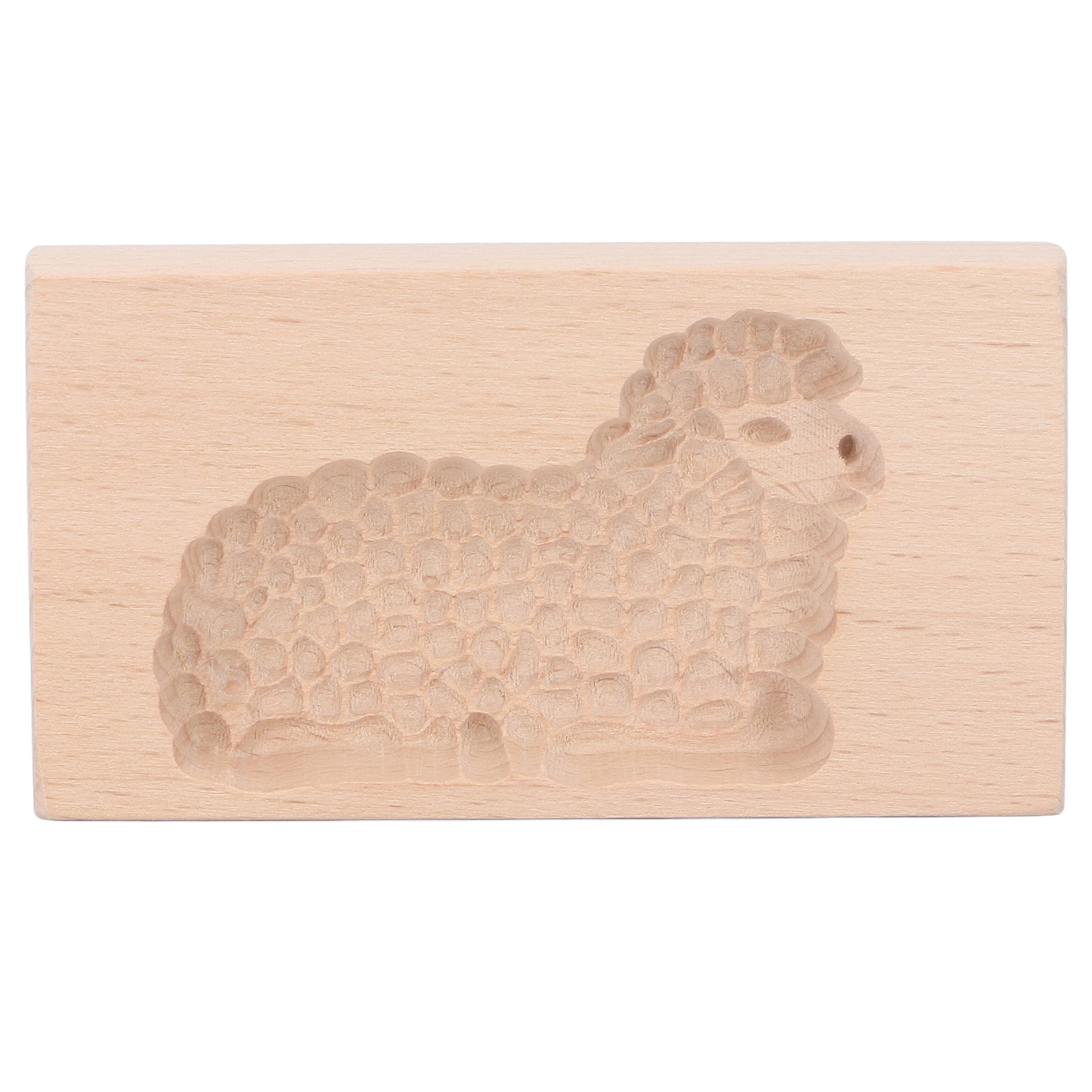 Tierförmige Keksform, Hübscher, Lebendiger Keksstempel Aus Holz, Leicht Zu Entformen, Lamm.