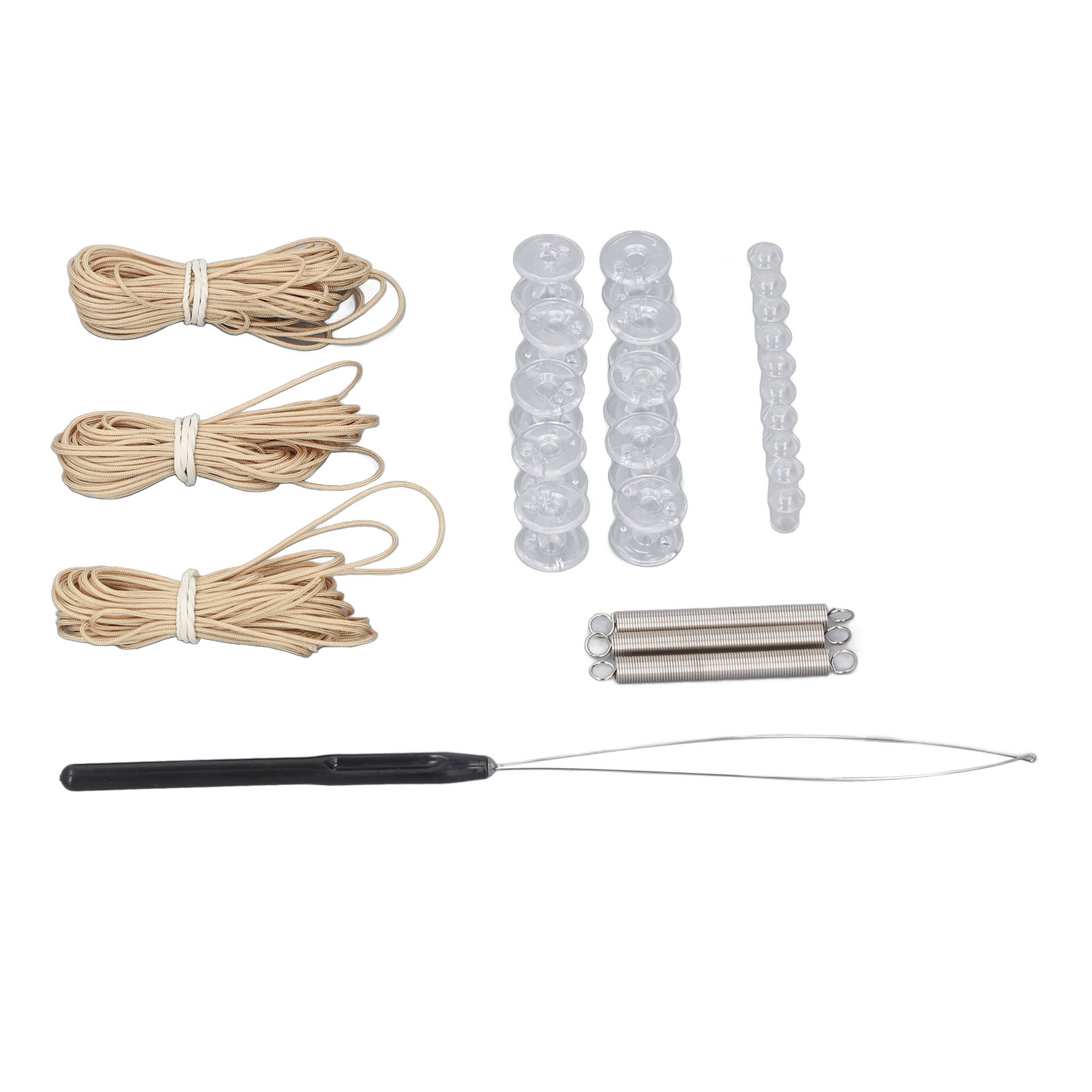 Reparaturset Für Plissierte Sonnenblenden Für Wohnmobile, Beige Nylonschnur, Fensterhalterung Für Tag Und Nacht.