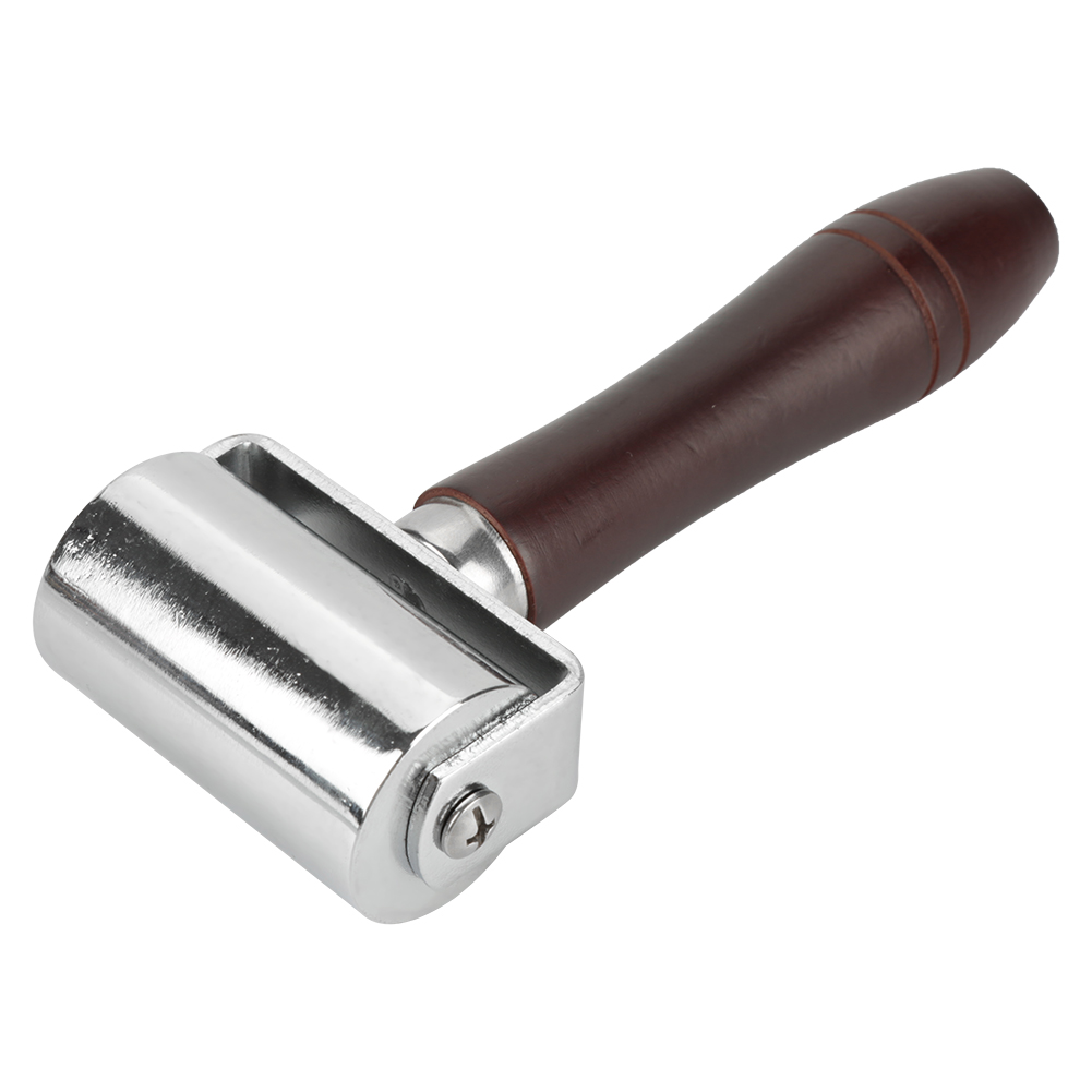 60-mm-rolle, Werkzeug Für Die Lederverarbeitung, Gleichmäßige Kraftausübung, Komfortable Lederrolle, Länge: 60 Mm / 2,4 Zoll, Griff Zum Rollen Verklebter Lederschichten.