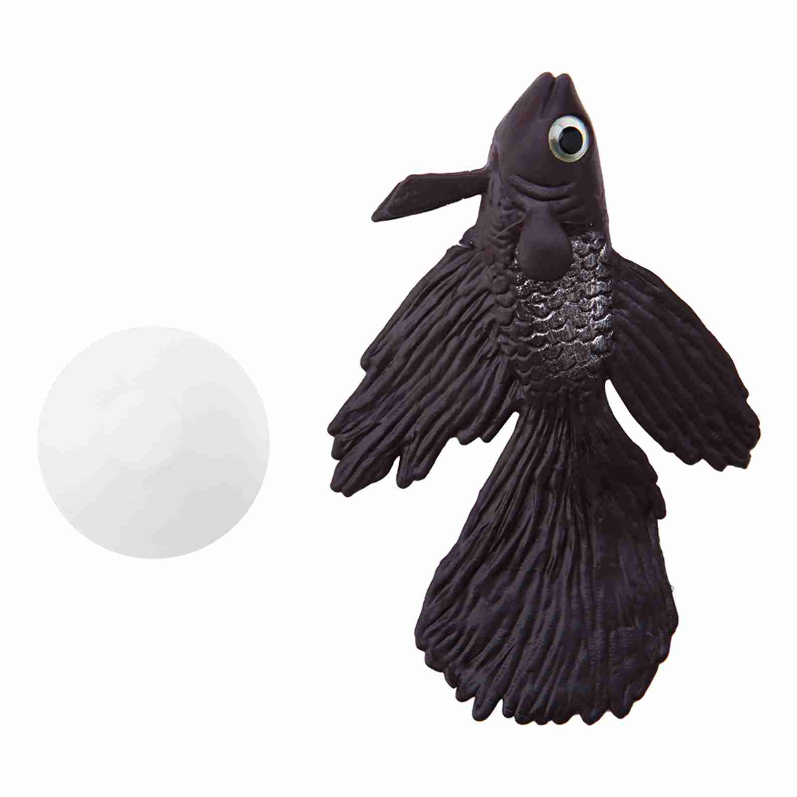 Lustige Künstliche Silikon-aquariendekoration, Kleines Aquarienornament, Brauner Betta.