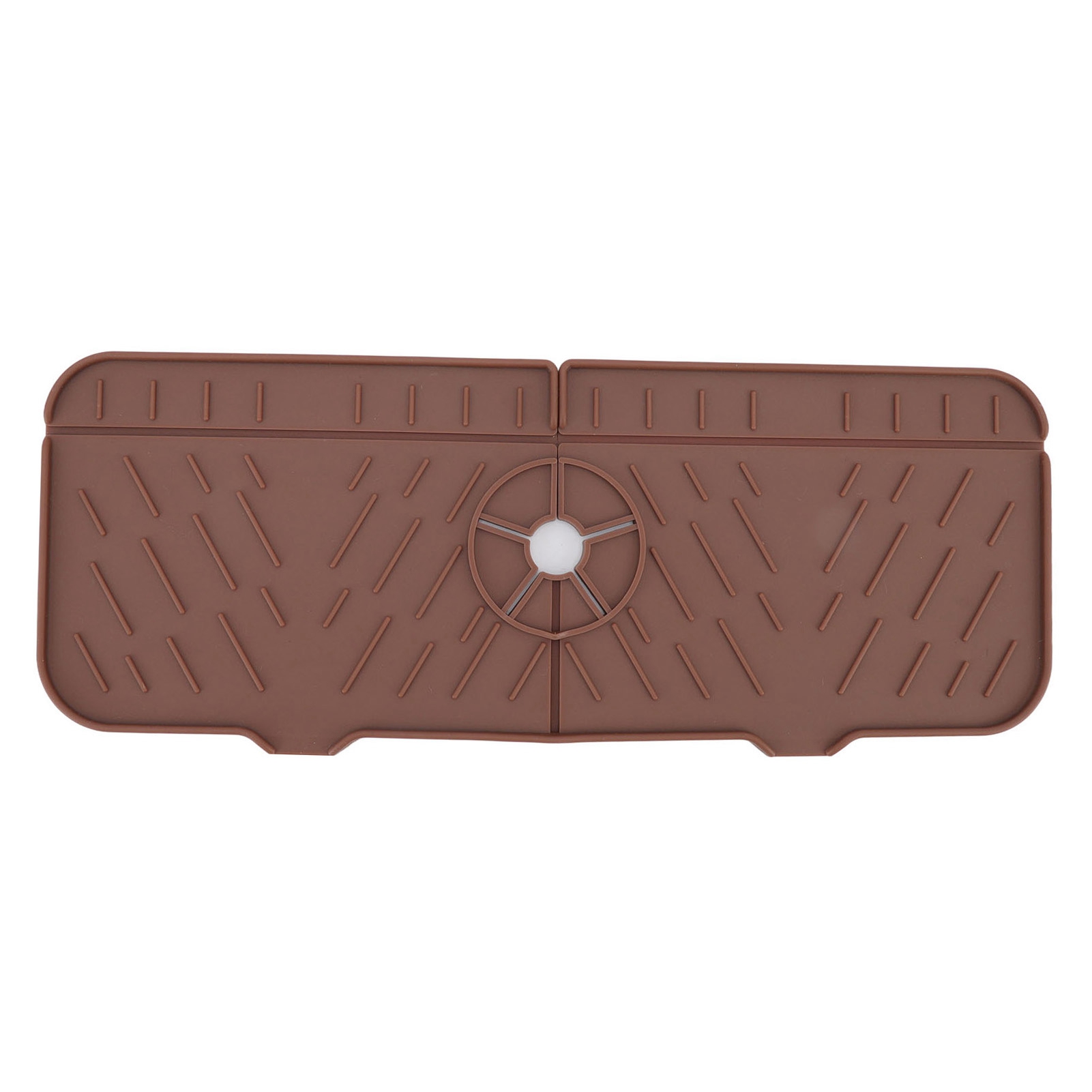 Silikon-wasserhahn-absorptionsmatte, Waschbar Und Wiederverwendbar, Wasserauffangwanne Für Spülbecken, Arbeitsplatte, Für Küche, Bad, Wohnmobil, Braun.