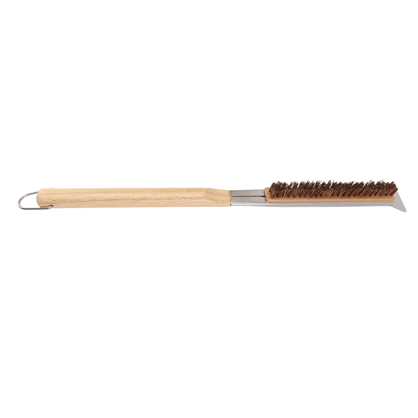 Pizzaofenbürste Mit Schaber, Abnehmbarem Holzgriff, Steinreinigungsbürste Aus Kokosfaser Für Outdoor-zubehör.