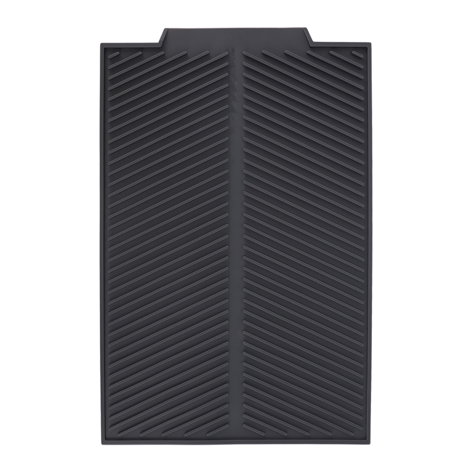 Silikon-abtropfmatte Für Geschirr, Rutschfest, Stoßfest, Leicht Zu Reinigen, Für Die Küchenarbeitsplatte, Für Schüssel Und Gabel, Größe S 39x25cm.