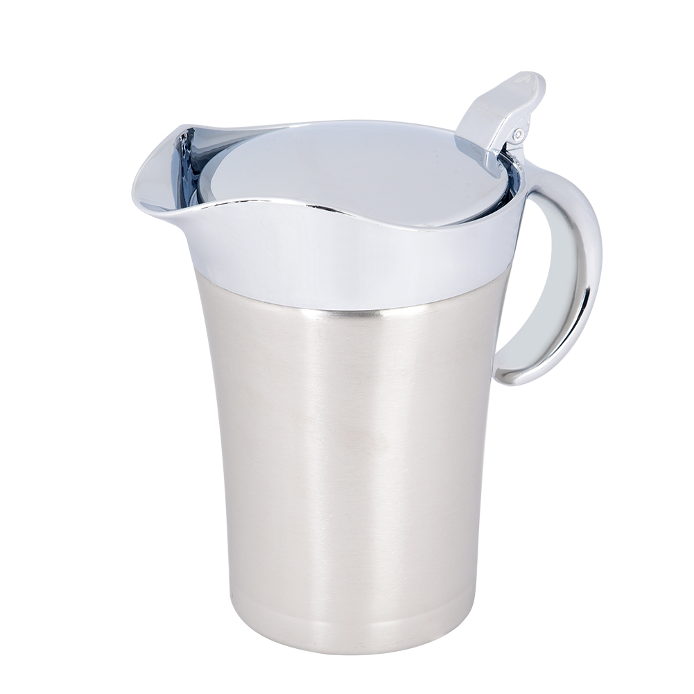 Doppelwandiger Soßenkrug Aus Edelstahl 304 Mit Wärmeisolierung (l, 750 Ml).