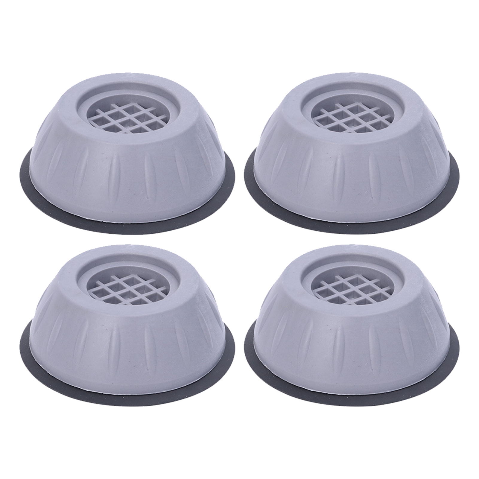 Fußpads Für Waschmaschinen, 10 Cm, Grau, Hohe Tragfähigkeit, Stoßdämpfung, Fußstabilisator, 4 Stück.