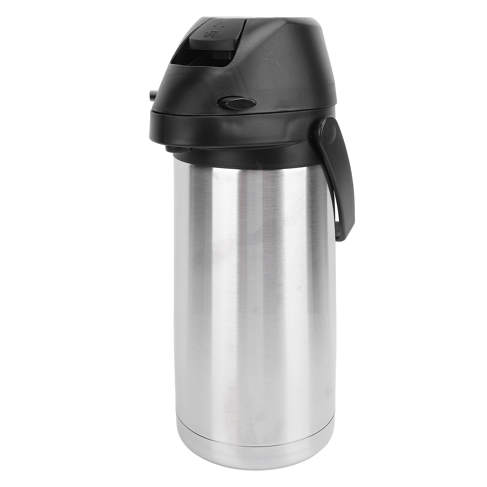 Kaffeespender Mit Pumpe, Isolierter Thermoskanne Aus Edelstahl, Für Heißes Und Kaltes Wasser, Schokoladengetränke, 1,6 L.