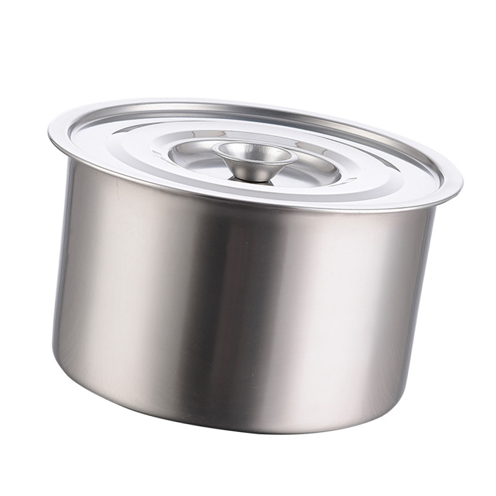 Leicht Zu Reinigender, Hitzebeständiger, Multifunktionaler Edelstahltopf Mit Deckel, Suppentopf Zum Würzen Von Eiern, 22 Cm/8,7 Zoll.