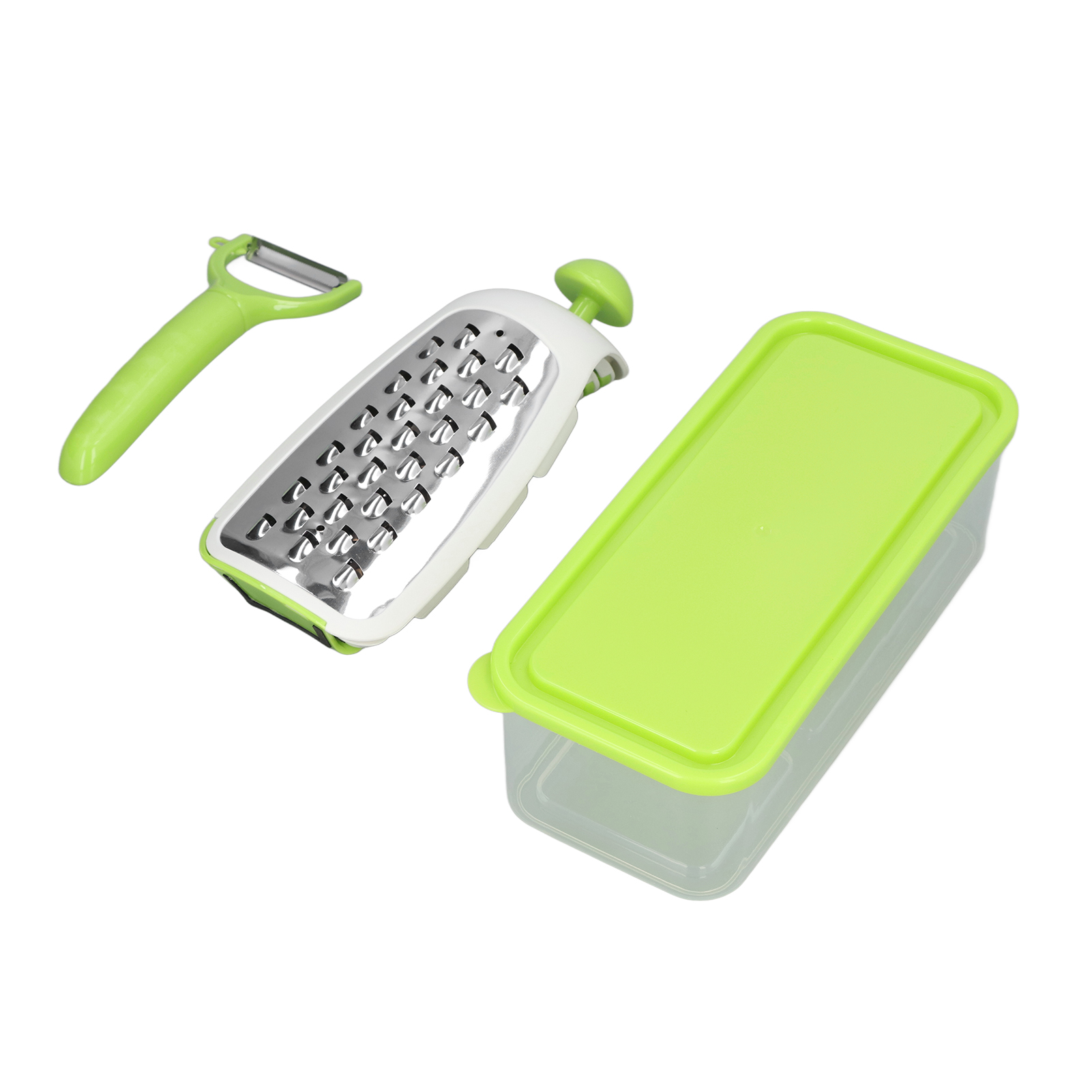 Multifunktionaler 4-in-1 Gemüseschneider Aus Edelstahl, Tragbar, Leicht, Einfach Zu Bedienen, Gemüseschneider Für Grünes Gemüse.
